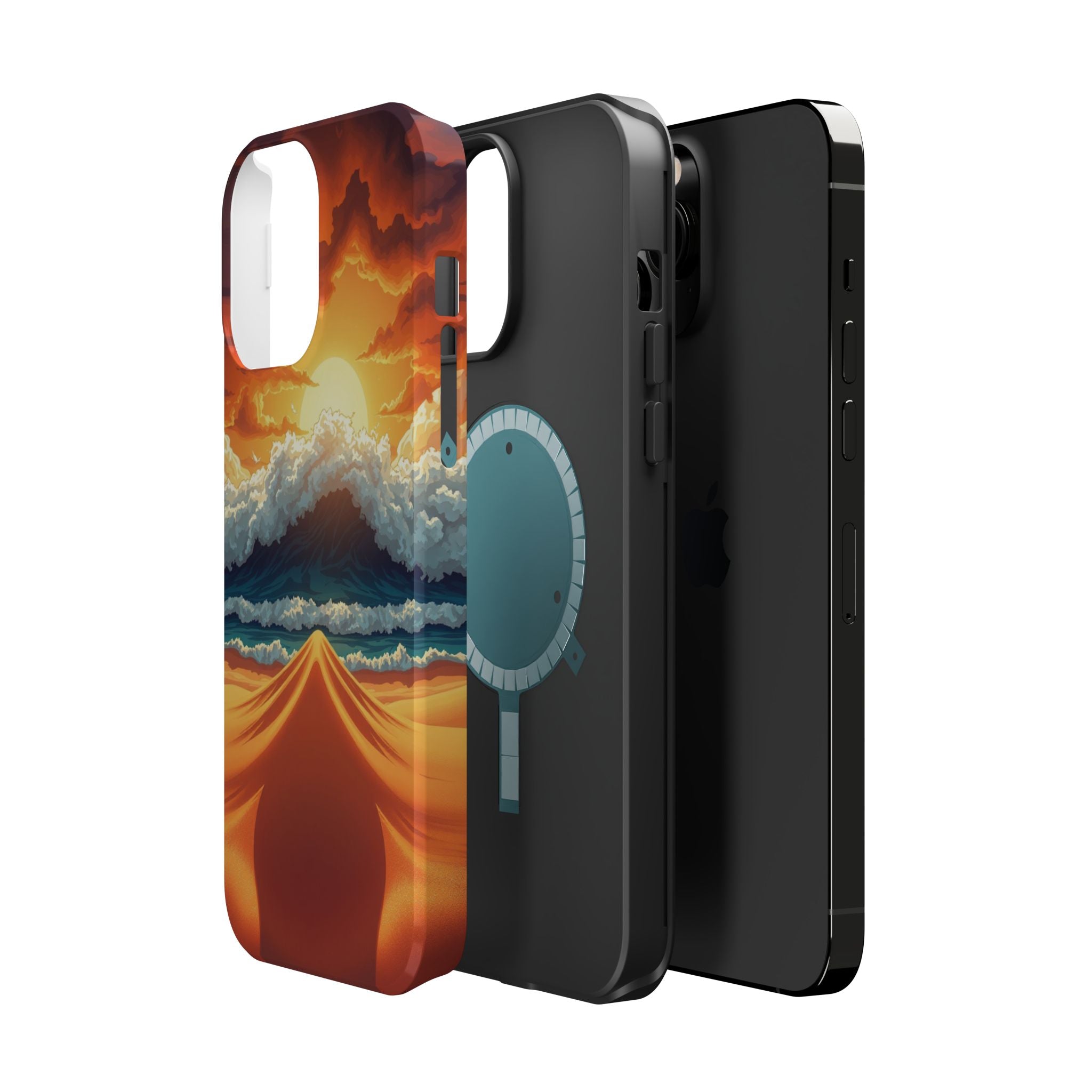 iPhone Storm at Sea Holographic Iridescent Slim iPhone Everyday · iPhone Case