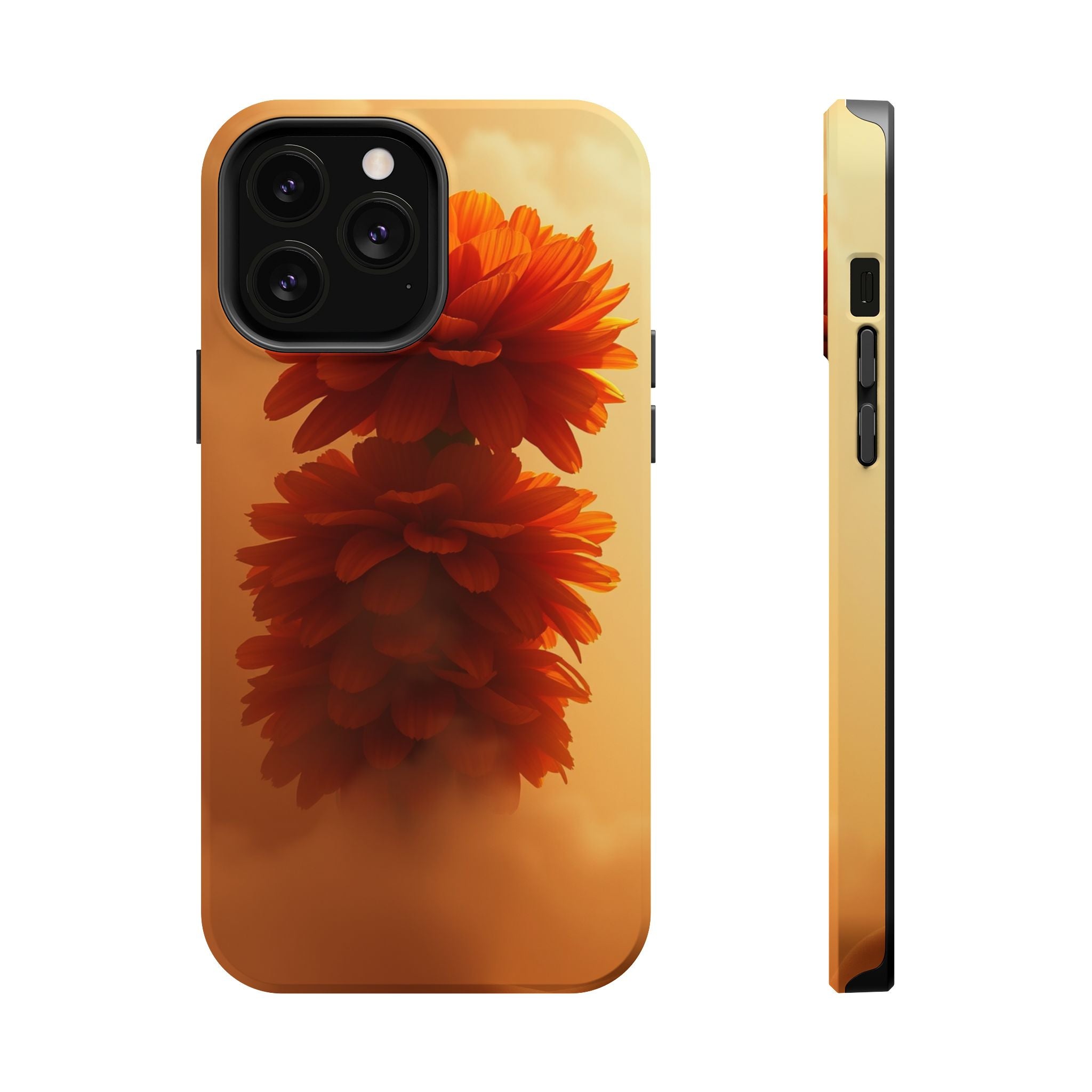 iPhone Ranunculus Stack 3D Digital Bold Modern Everyday Snap Case · iPhone Case
