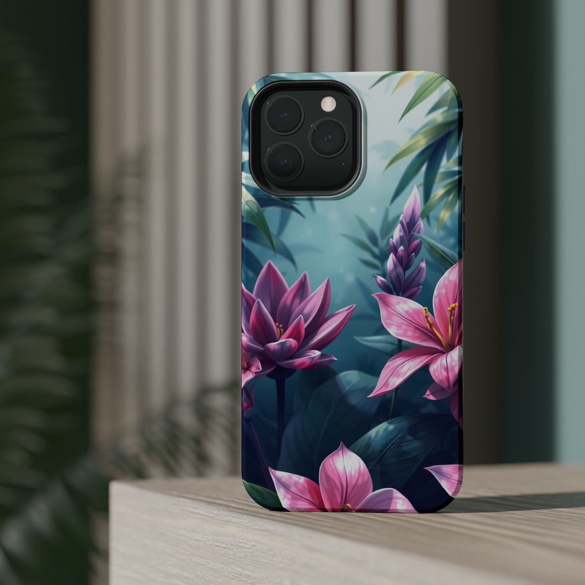 iPhone Indigo And Violet Jungle Floral Slim Everyday Designer Case · iPhone Case
