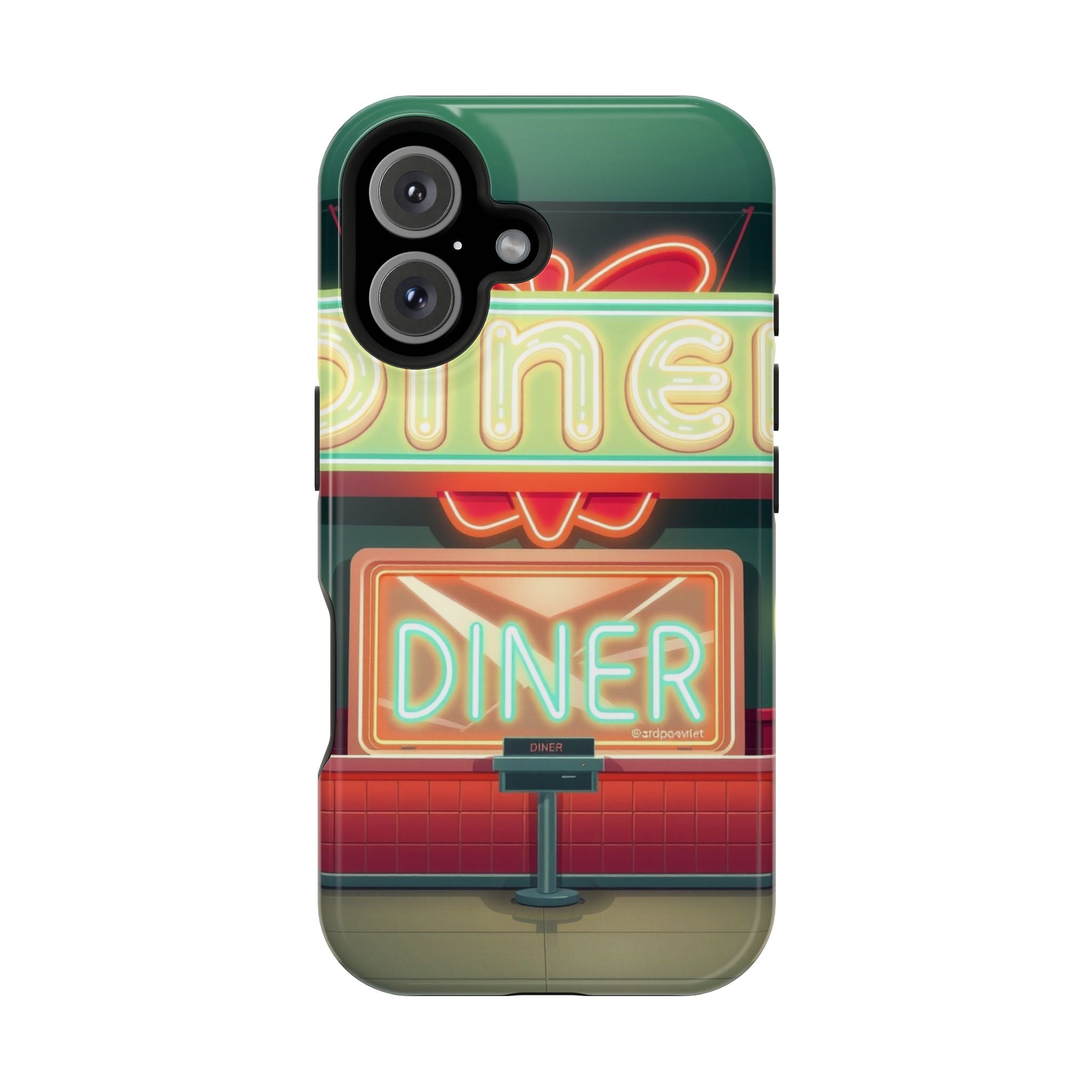 iPhone Neon Diner Sign Mystic Art Bold Modern Everyday Snap Case · iPhone Case