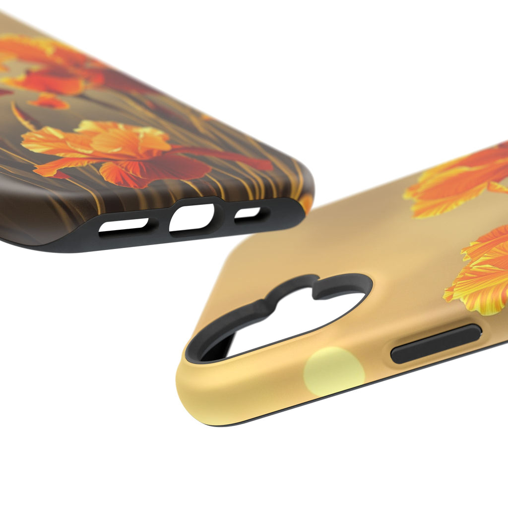 iPhone Iris Garden Gold Foil Luxury Slim Everyday Designer Case · iPhone Case