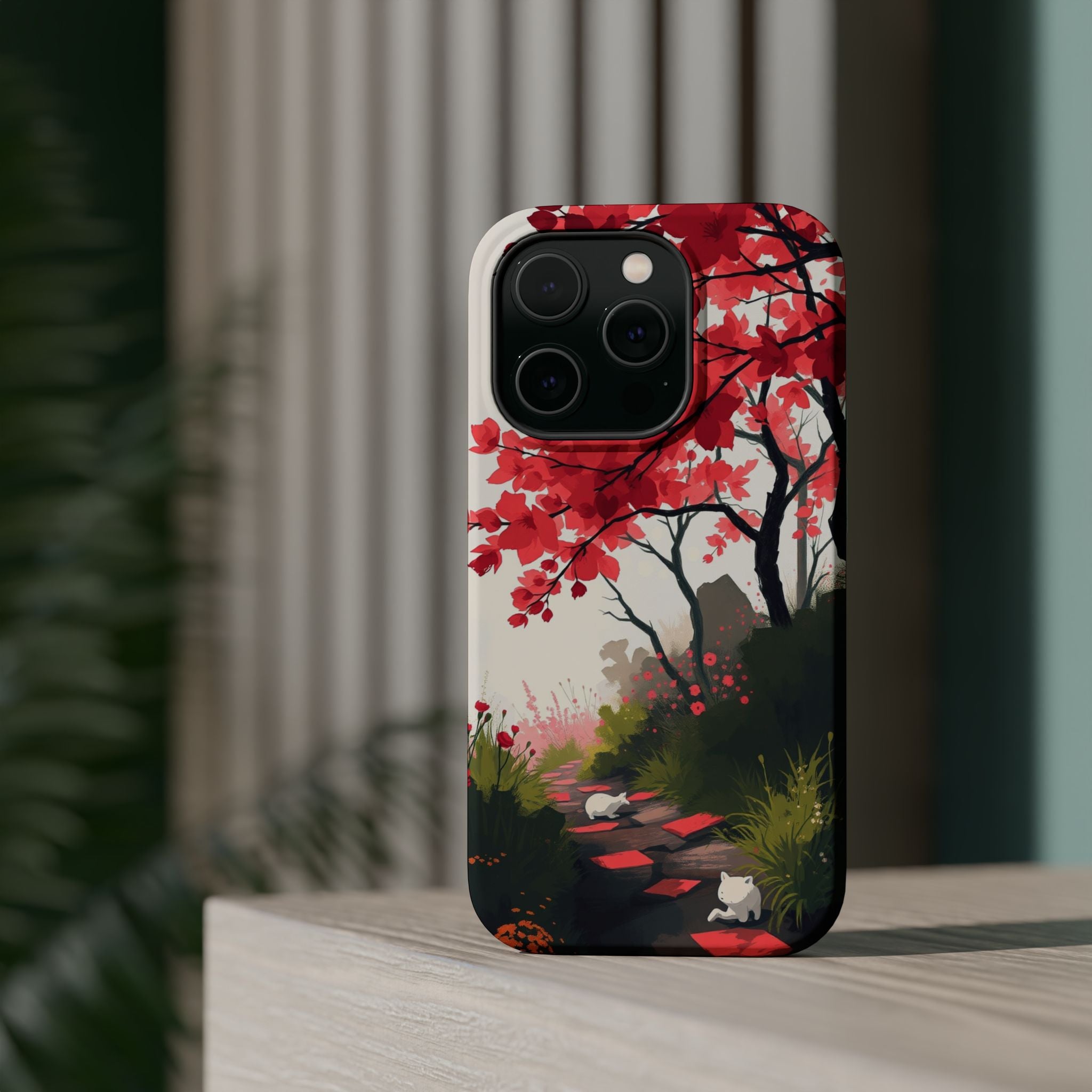 iPhone Blossom Trail Oil Painting Impressionist Soft iPhone Finish · iPhone Case