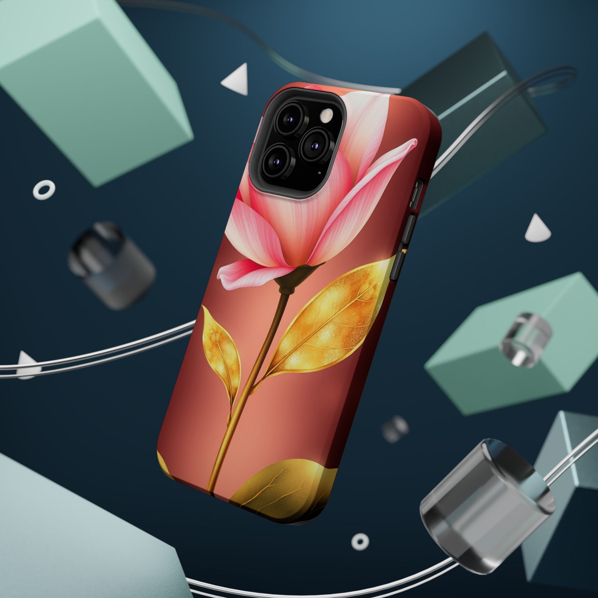 iPhone Dreamy Bloom and Leaf Design 14 Slim Everyday Designer Case · iPhone Case