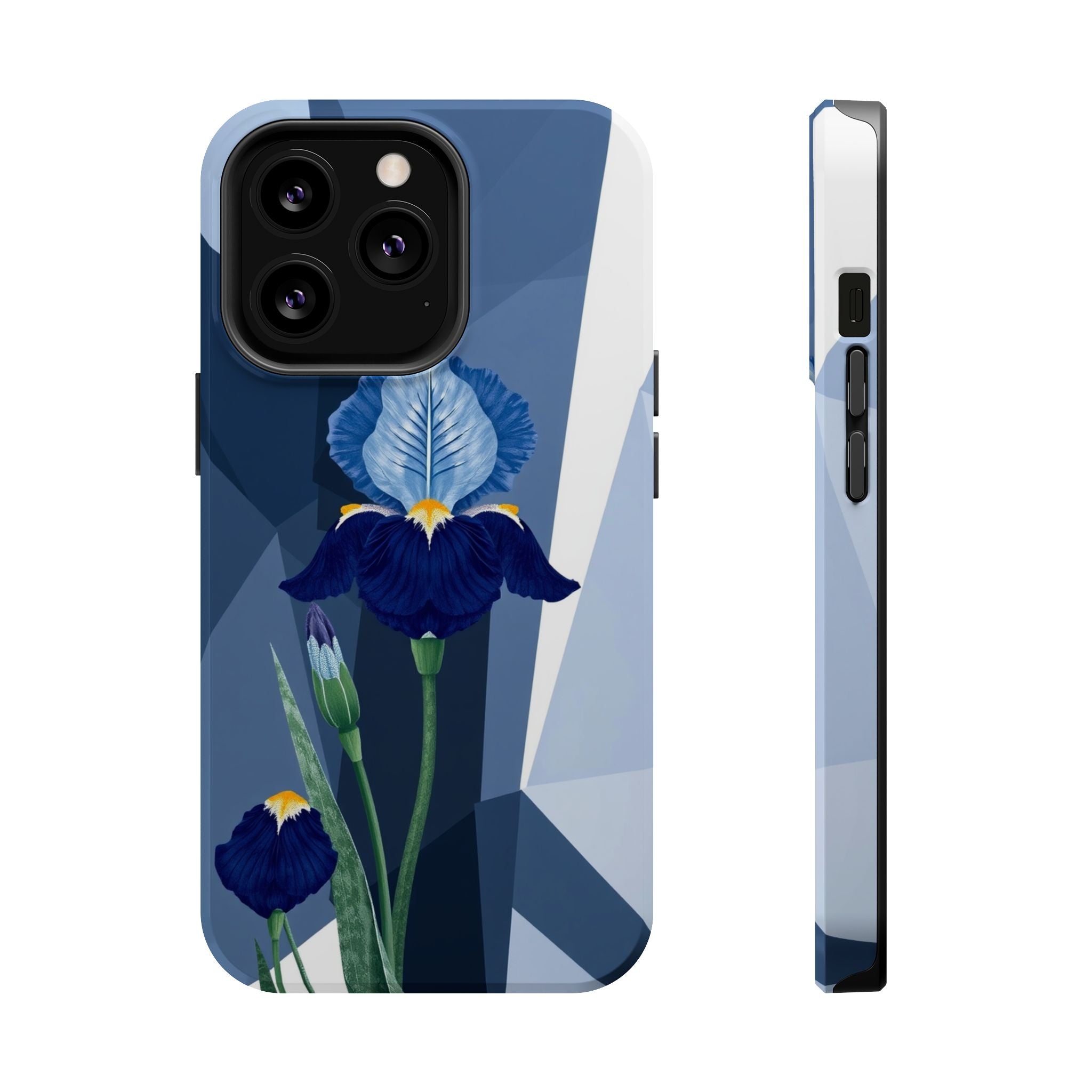 iPhone Earthy Iris Garden Design Bold Modern Everyday Snap Case · iPhone Case