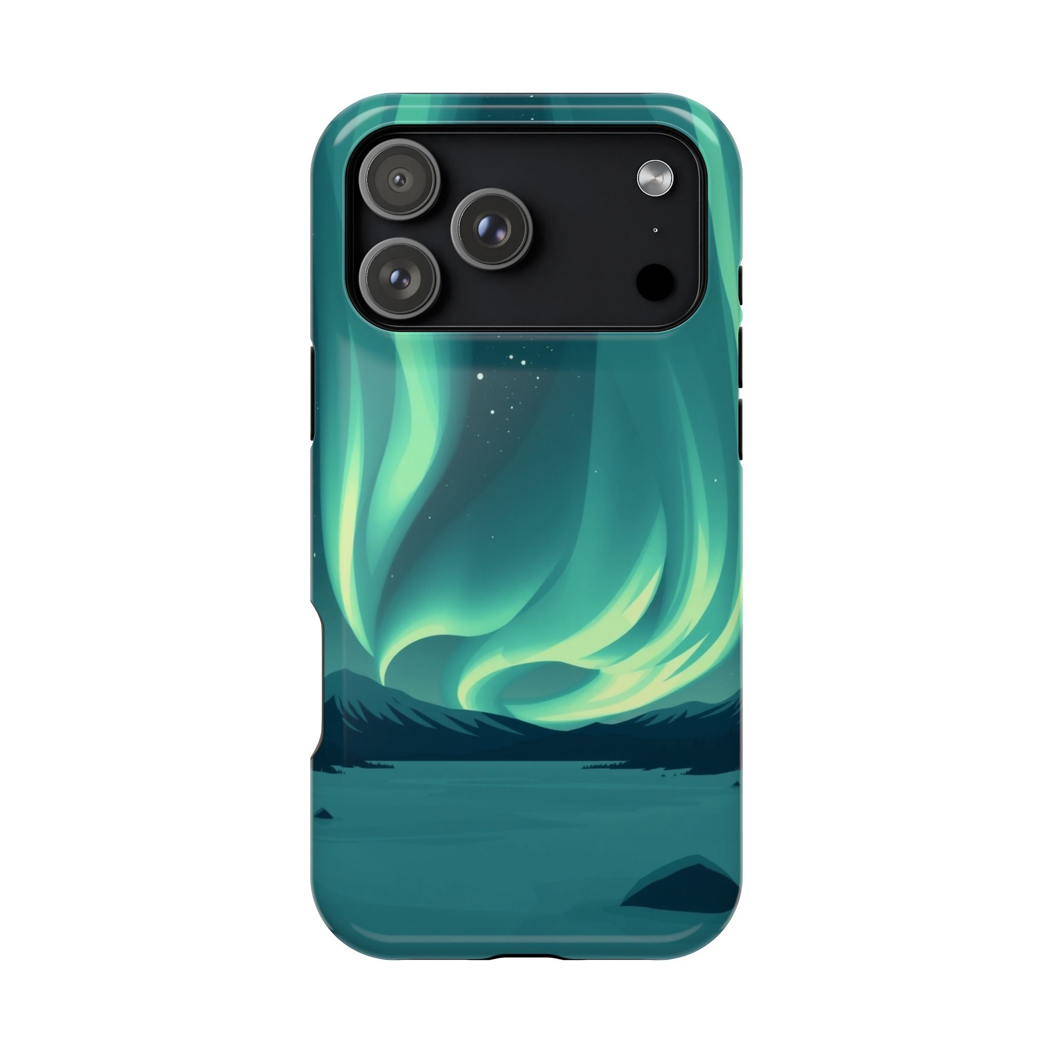 iPhone Northern Lights Abstract Geometric Slim iPhone Everyday Designer · iPhone