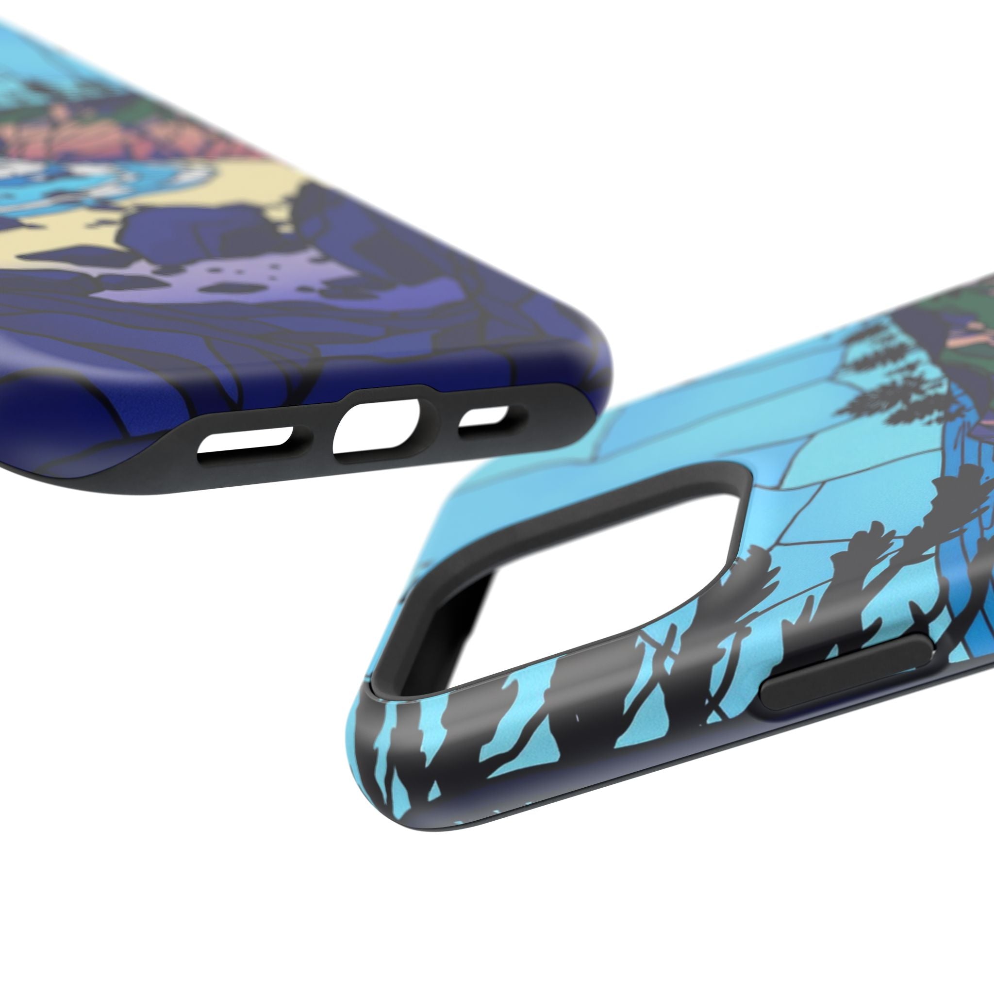iPhone Indigo And Violet Pebble Beach Slim Everyday iPhone 11 Designer · iPhone