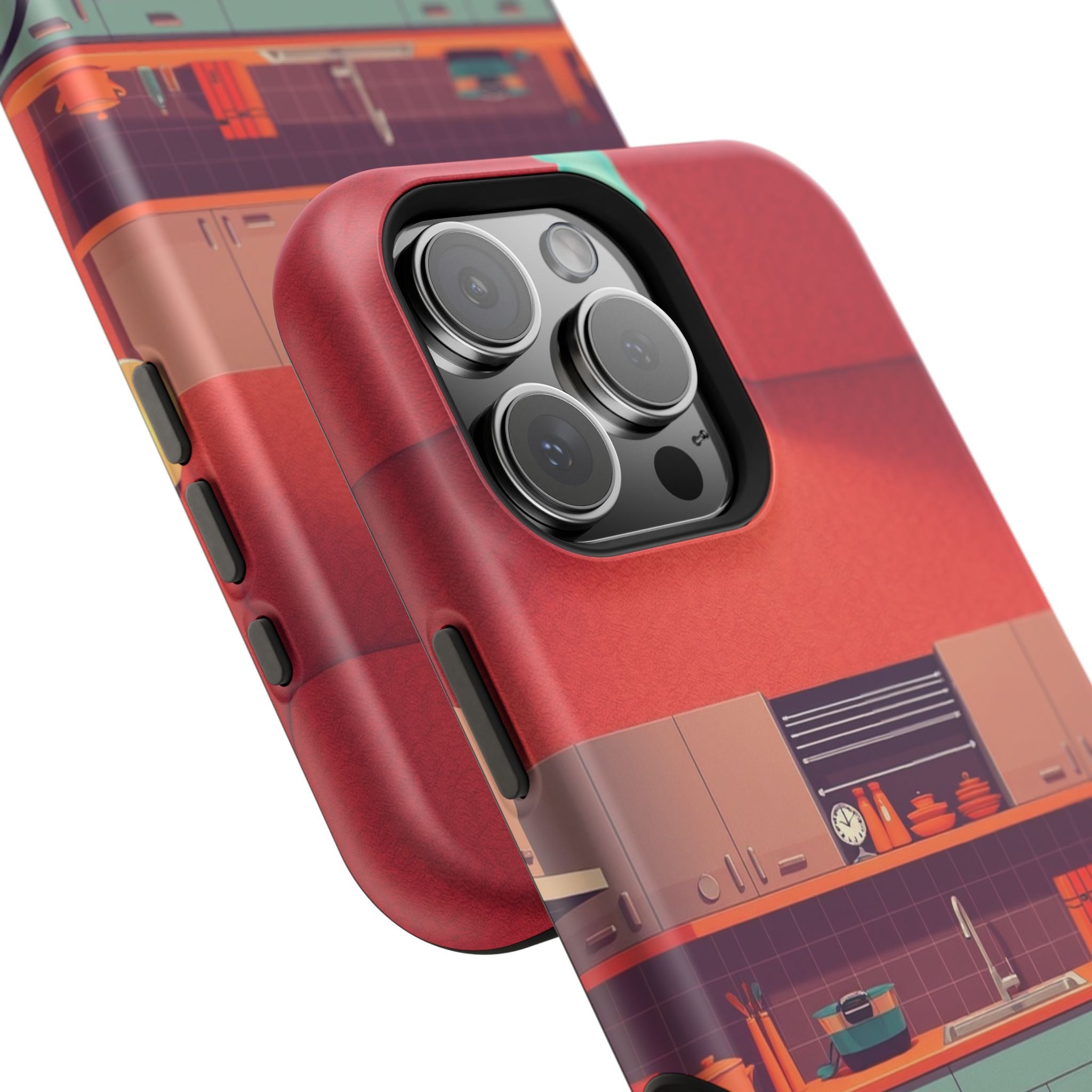 iPhone Earthy 1950s Kitchen Design Bold Modern Everyday Snap Case · iPhone Case