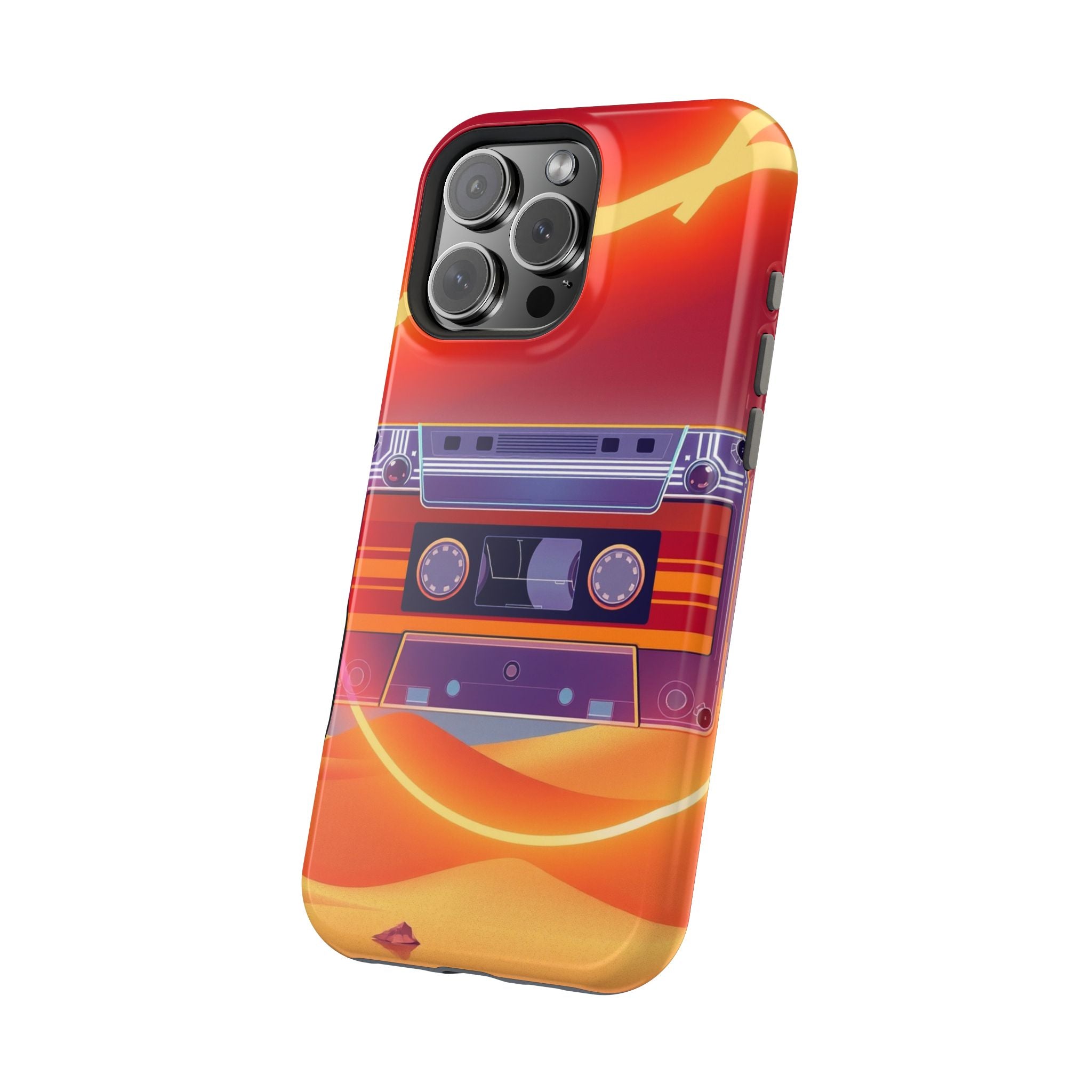iPhone Cassette Tape Rewind Bold Art Slim Everyday Designer Case · iPhone Case