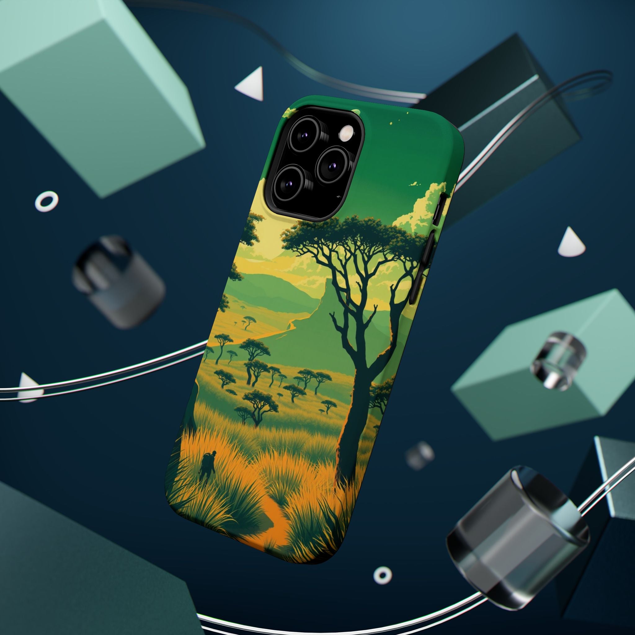 iPhone Savanna Horizon Pixel Art -Bit Slim Everyday Designer Case · iPhone Case