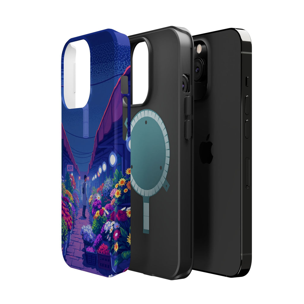 iPhone Flower Market Electric Art Bold Modern Everyday Snap Case · iPhone Case