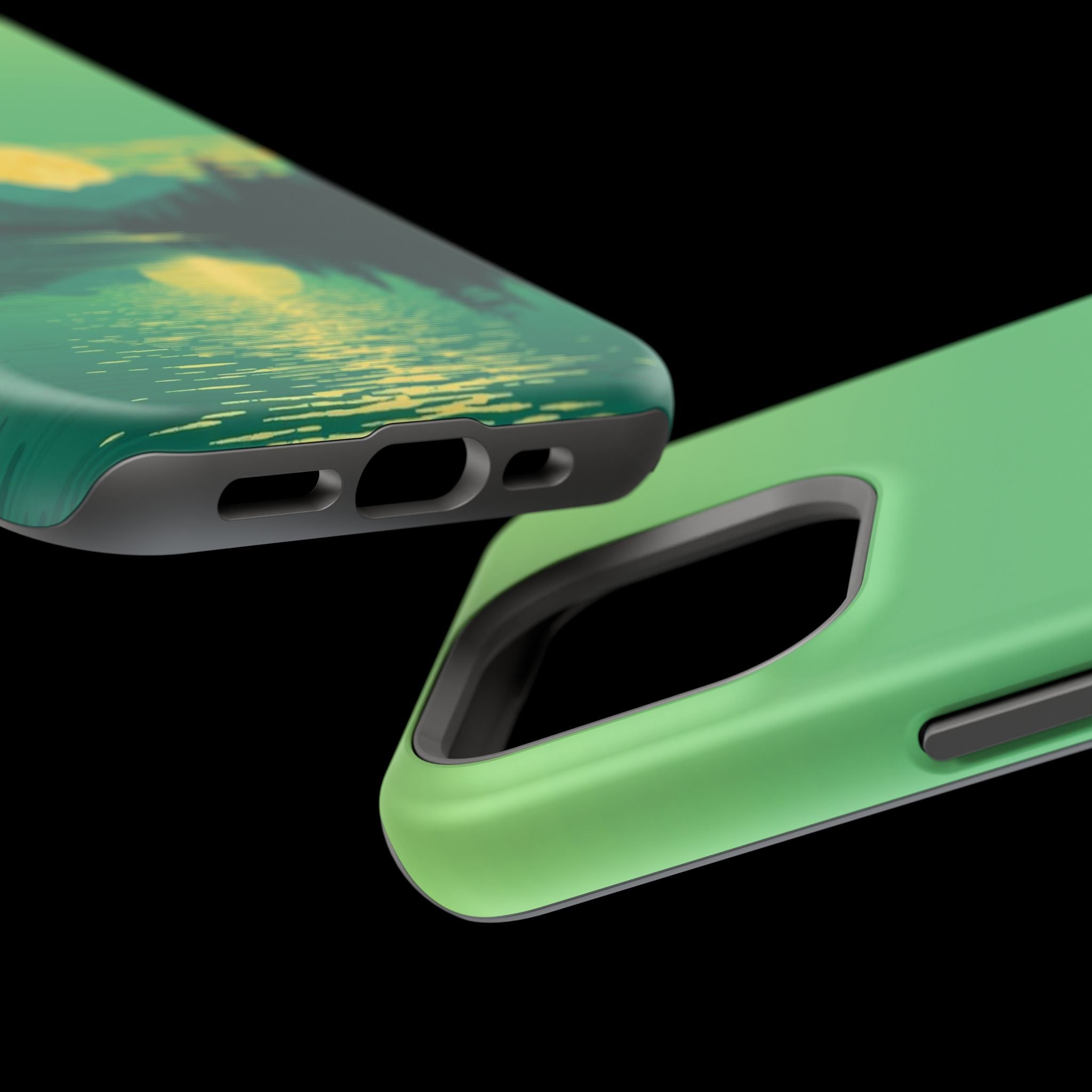 iPhone Lake at Twilight Risograph Print Slim Everyday iPhone Designer · iPhone C