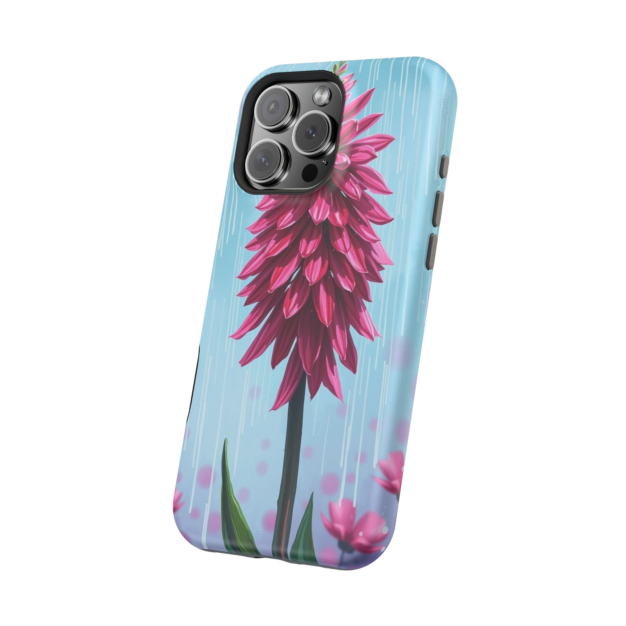 iPhone Cyan And Magenta Spring Shower Bloom Slim iPhone Everyday · iPhone Case
