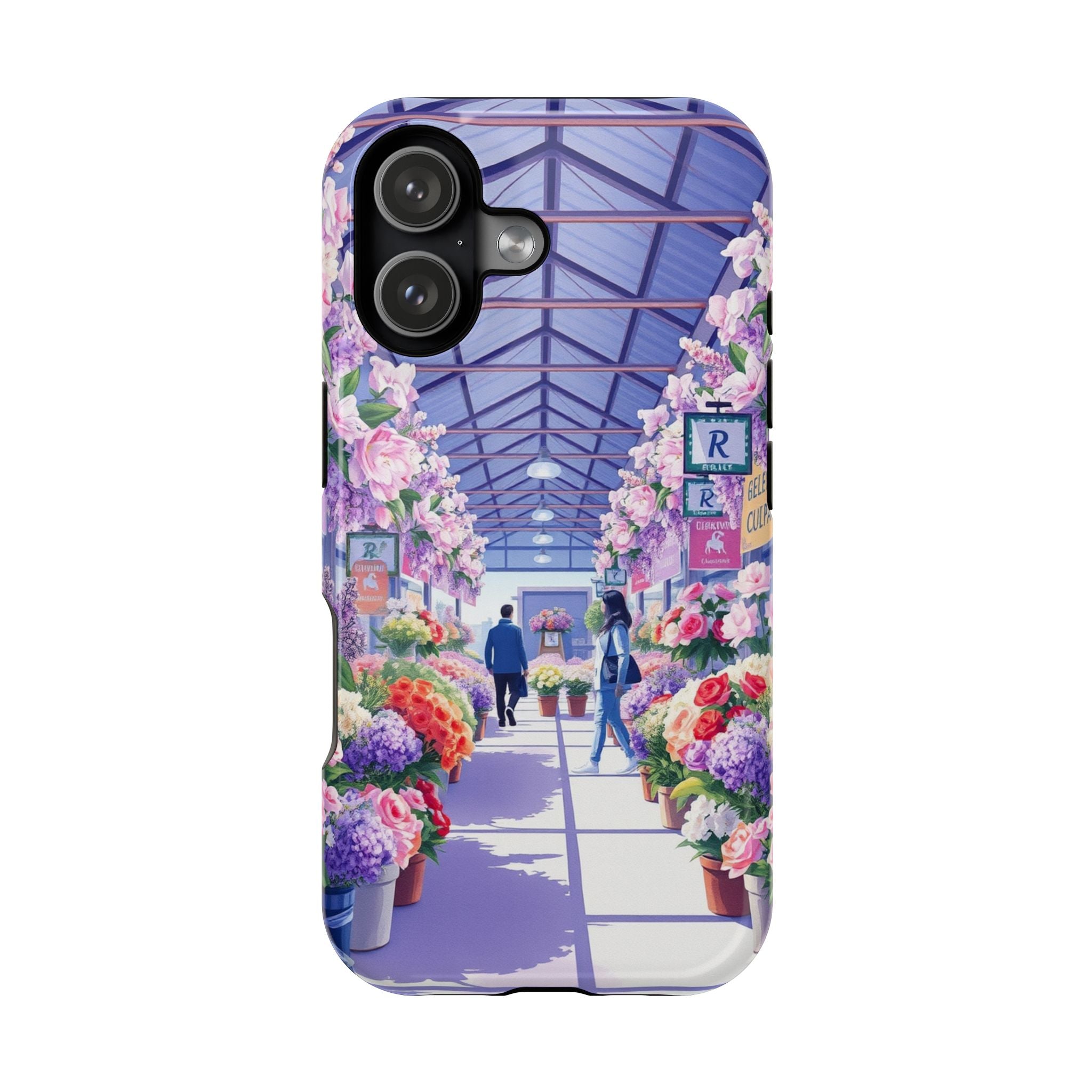 iPhone Flower Market Cinematic Art Clean Minimal Snap Cas Slim Snap Case · iPhon