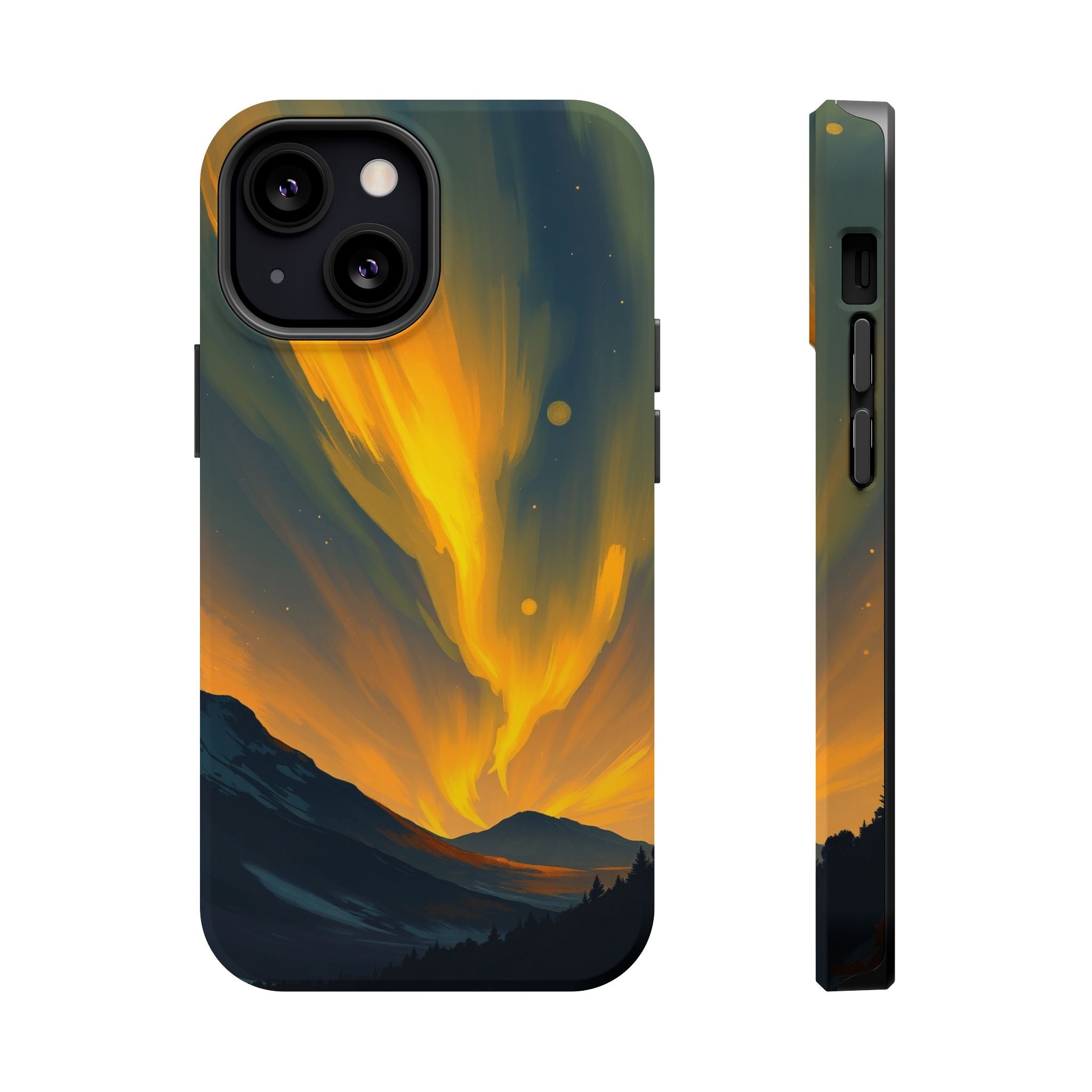 iPhone Serene Northern Lights Design Slim Everyday Designer Case · iPhone Case