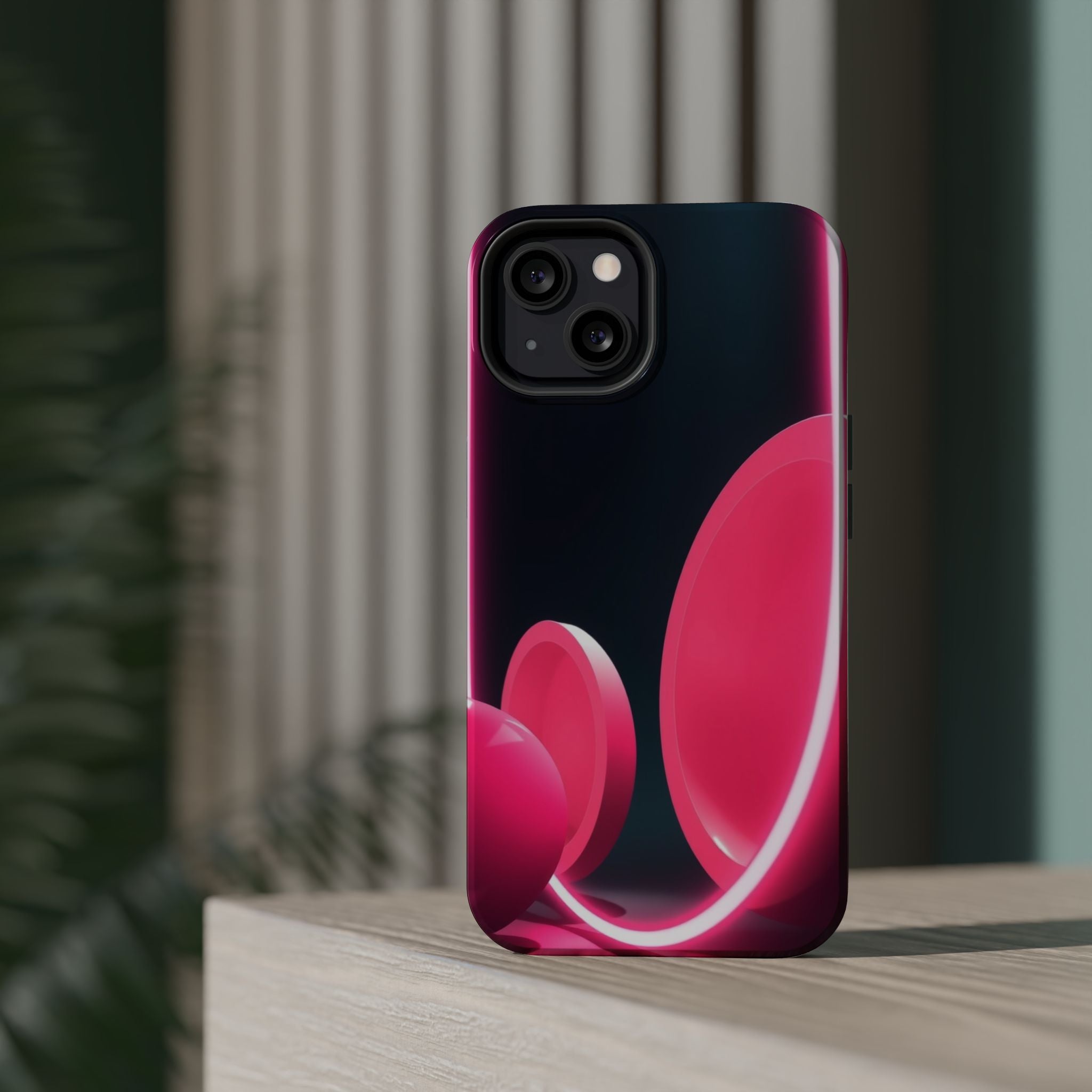 iPhone 1960s Mod Circles Neon Cyberpunk Slim Everyday Designer Case · iPhone Cas