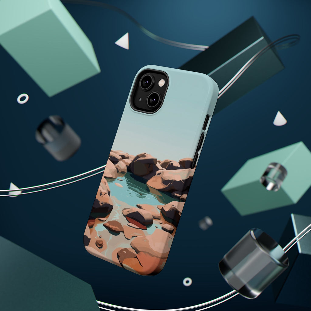 iPhone Tidal Pool Oil Painting Impressionist Slim iPhone Everyday · iPhone Case