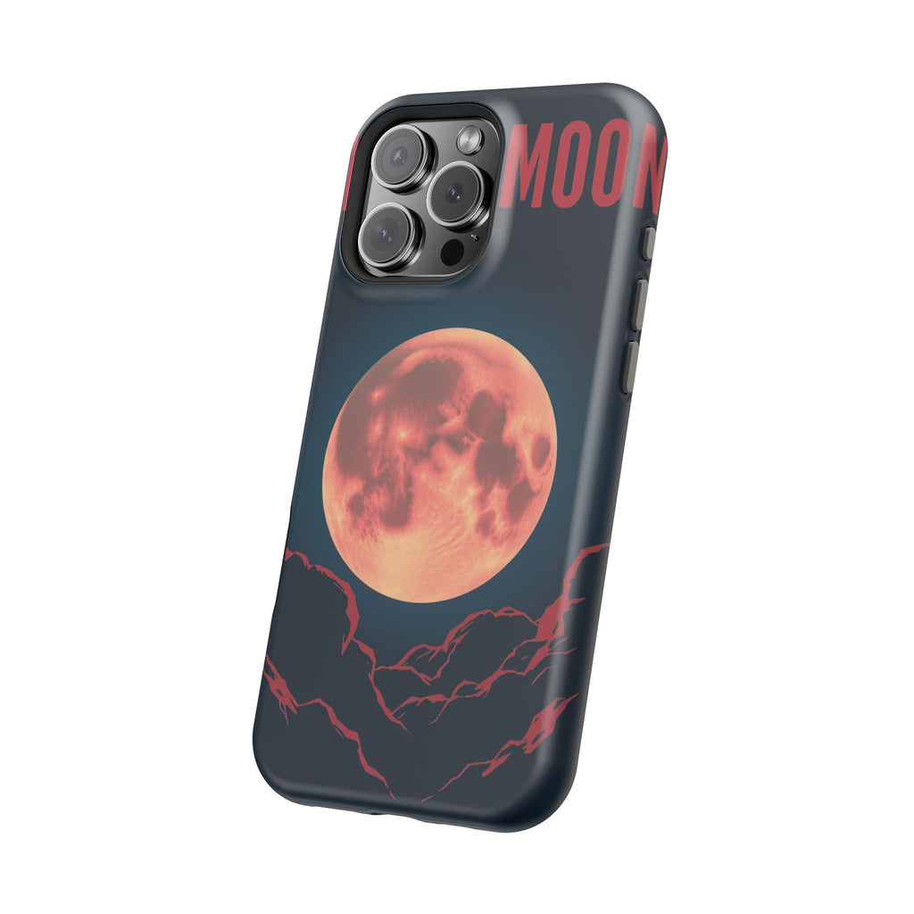 iPhone Blood Moon Rise Vintage Retro Poster Slim Everyday Designer Case · iPhone