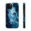iPhone Midnight Blue And Silver Rainforest Canopy Slim iPhone 16 · iPhone Case