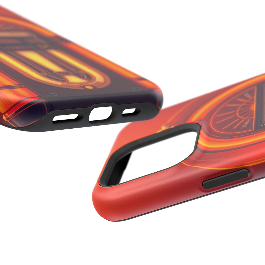 iPhone Jukebox Glow Neon Cyberpunk Bold Modern Everyday Snap Case · iPhone Case