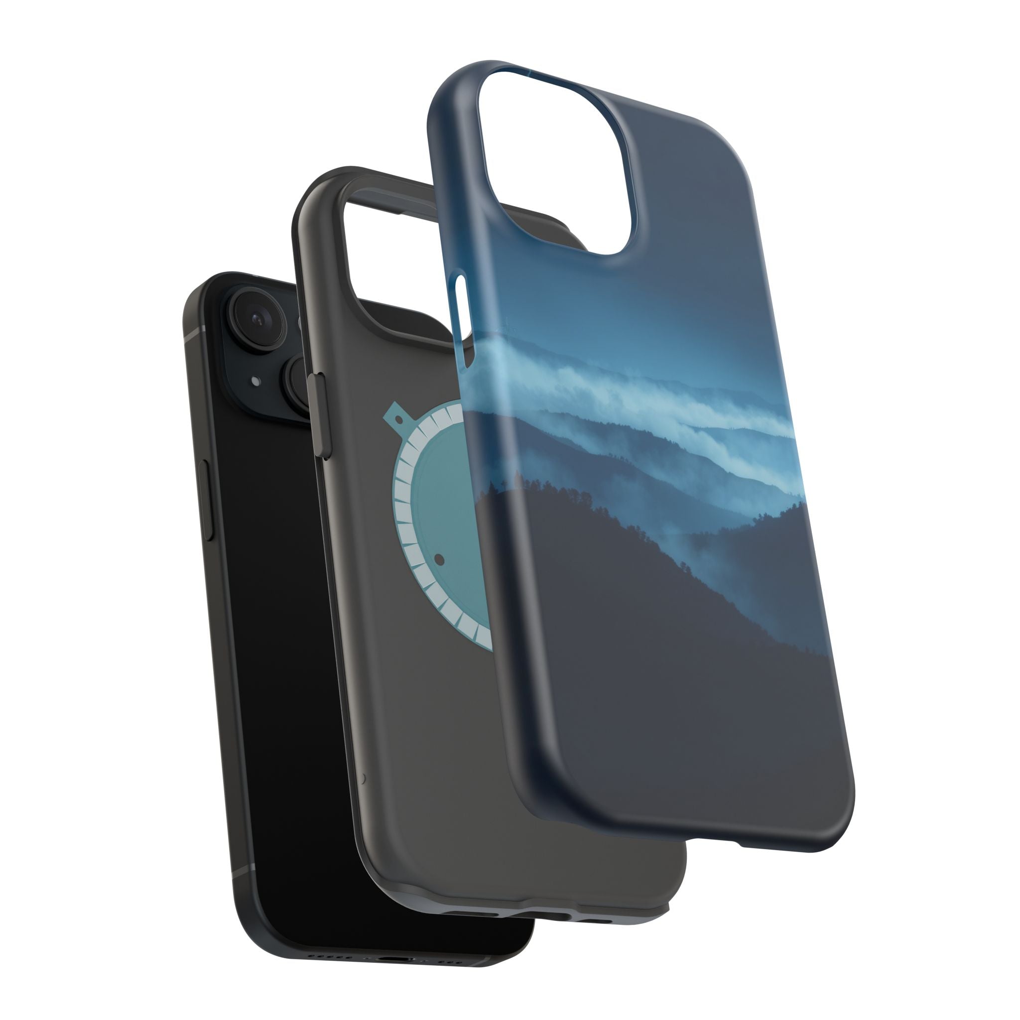 iPhone Earthy Fog Rolling Over Hills Design Slim iPhone Everyday · iPhone Case