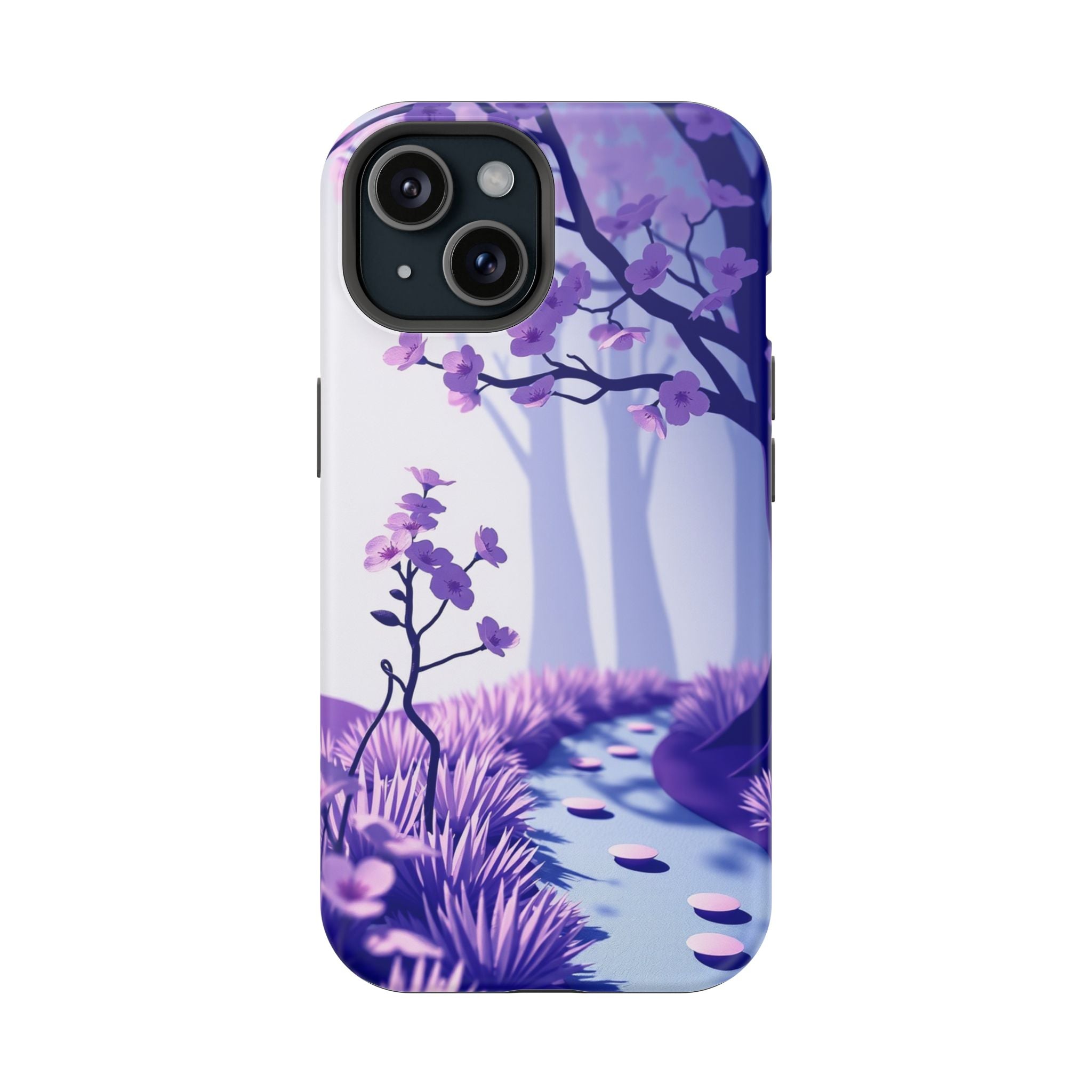 iPhone Blossom Trail Paper Cut Art Bold Modern Everyday Snap Case · iPhone Case