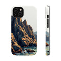 iPhone Mustard And Rust Rocky Coastline Slim Everyday iPhone Designer · iPhone C