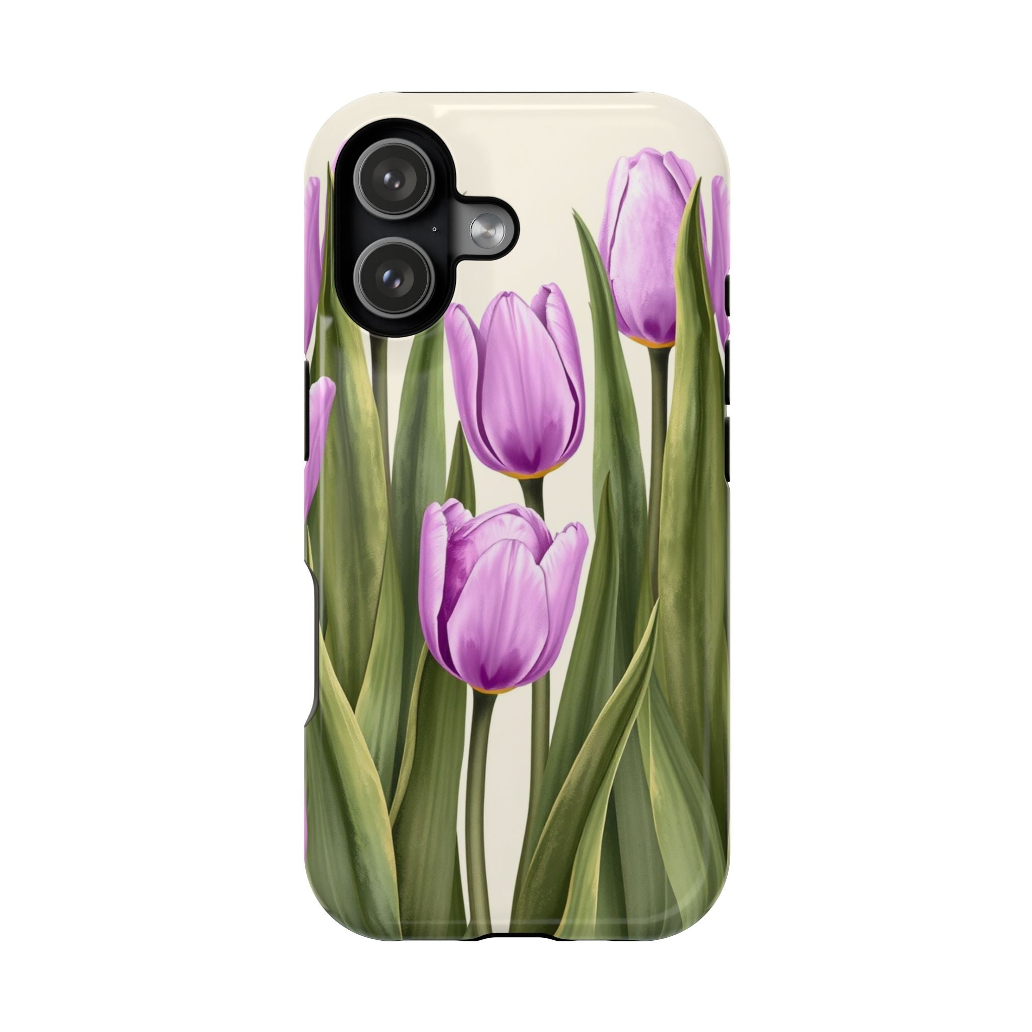 iPhone Tulip Row Electric Art 14 Bold Modern Everyday Snap Case · iPhone Case