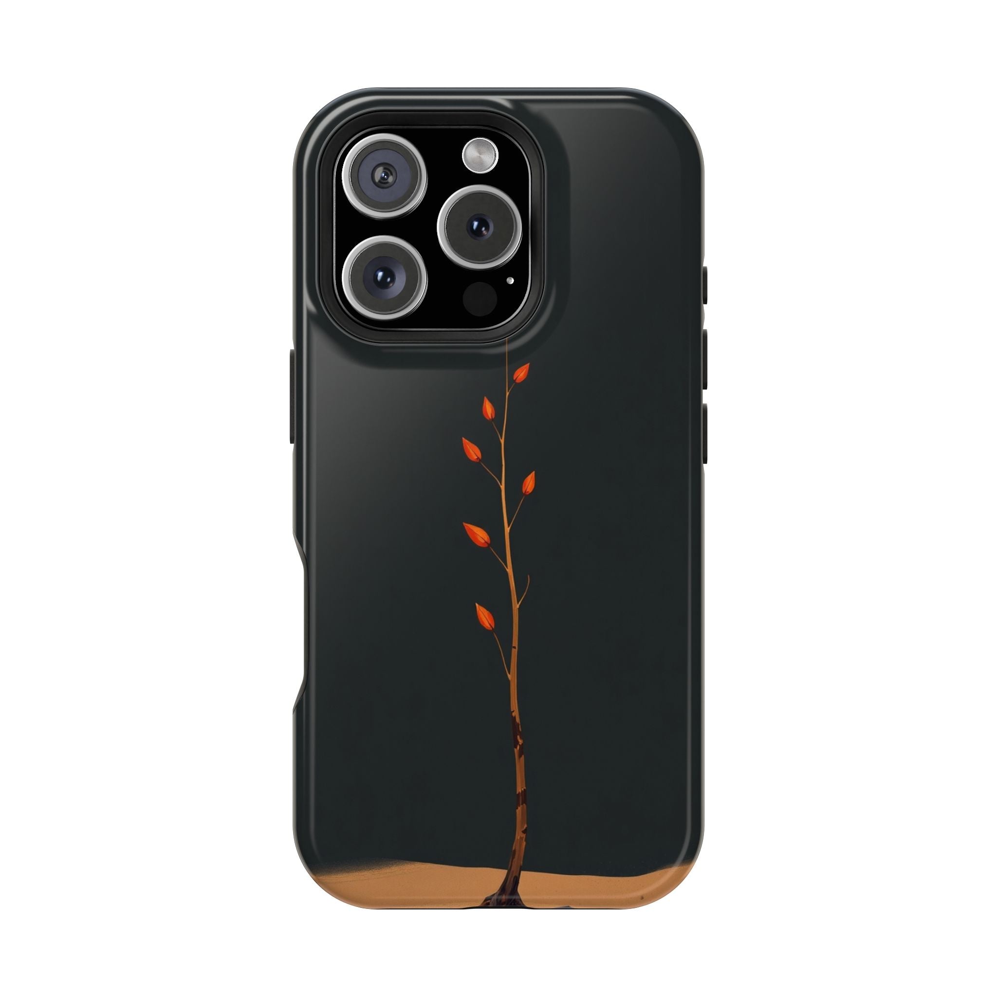 iPhone Burnt Orange And Sand Minimalist Stem Slim iPhone Everyday · iPhone Case
