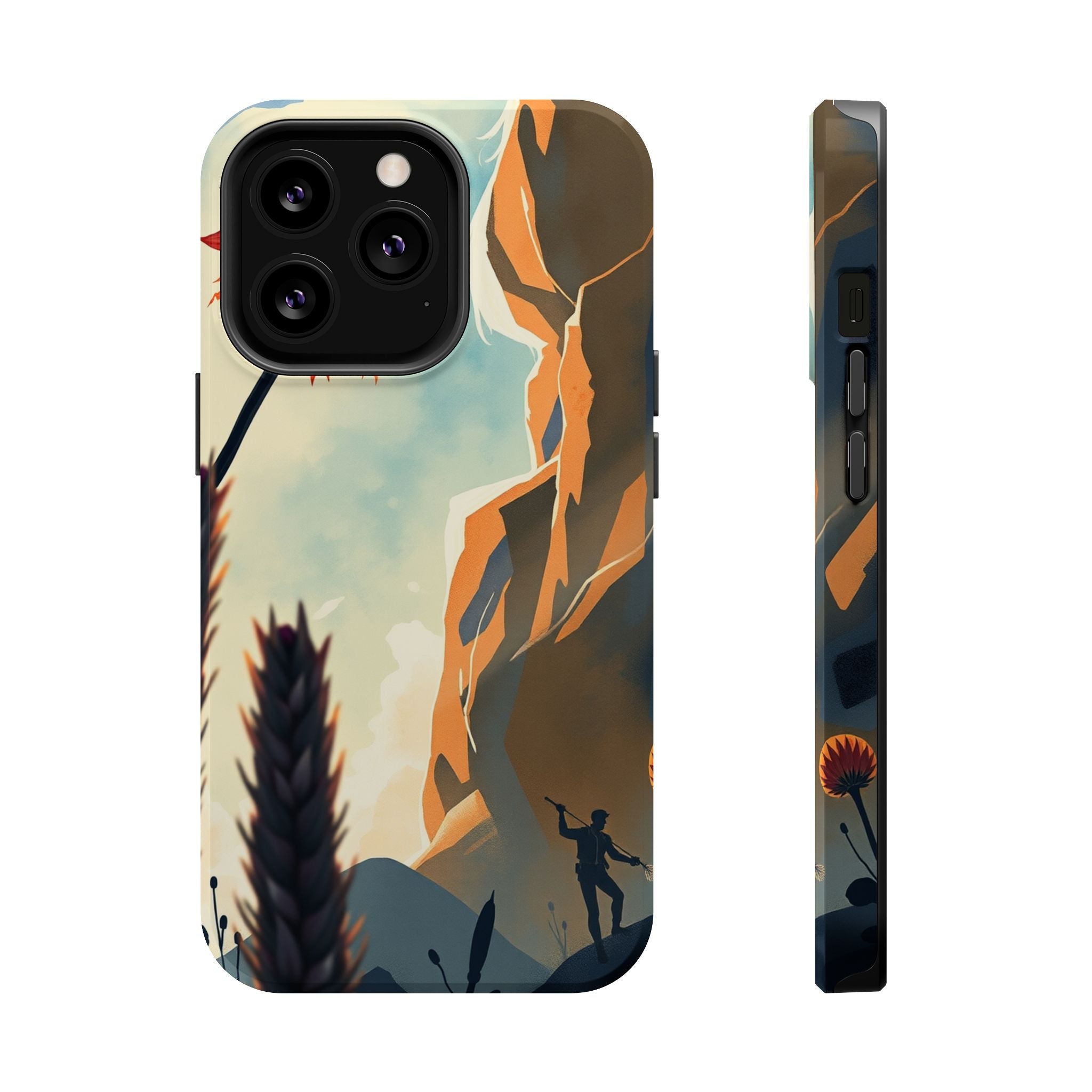 iPhone Bud Burst Vibrant Watercolor Artistic Everyday Cas Slim Snap Case · iPhon
