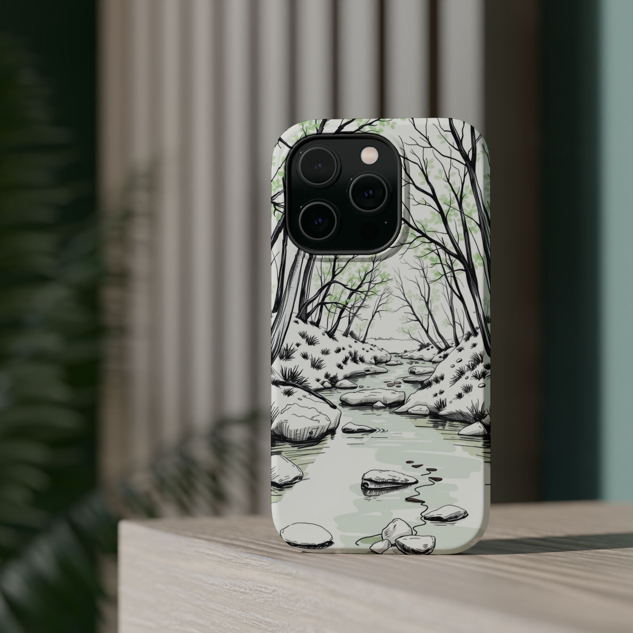iPhone Sage And Ivory Spring Creek Bold Modern Everyday Snap Case · iPhone Case