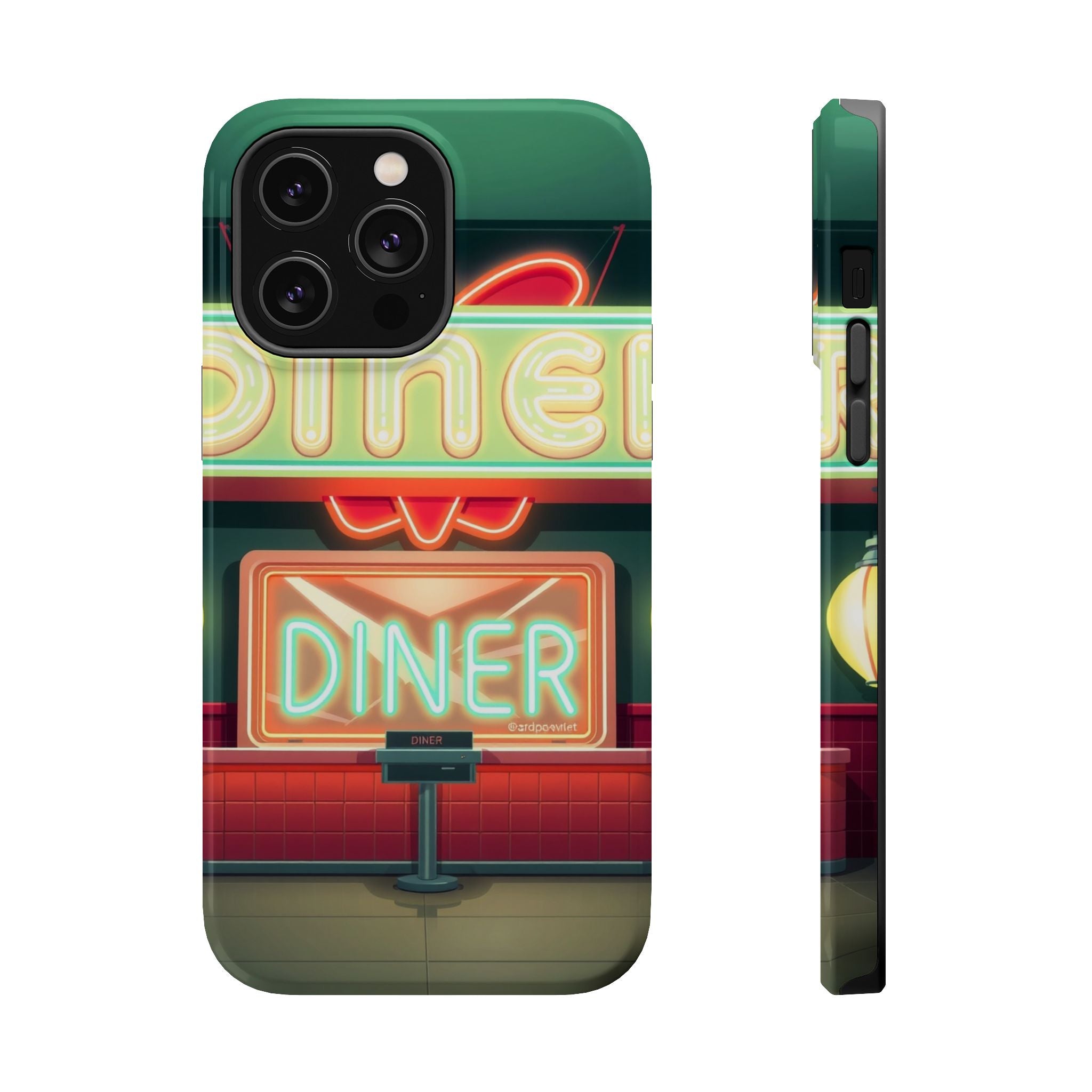 iPhone Neon Diner Sign Mystic Art Bold Modern Everyday Snap Case · iPhone Case
