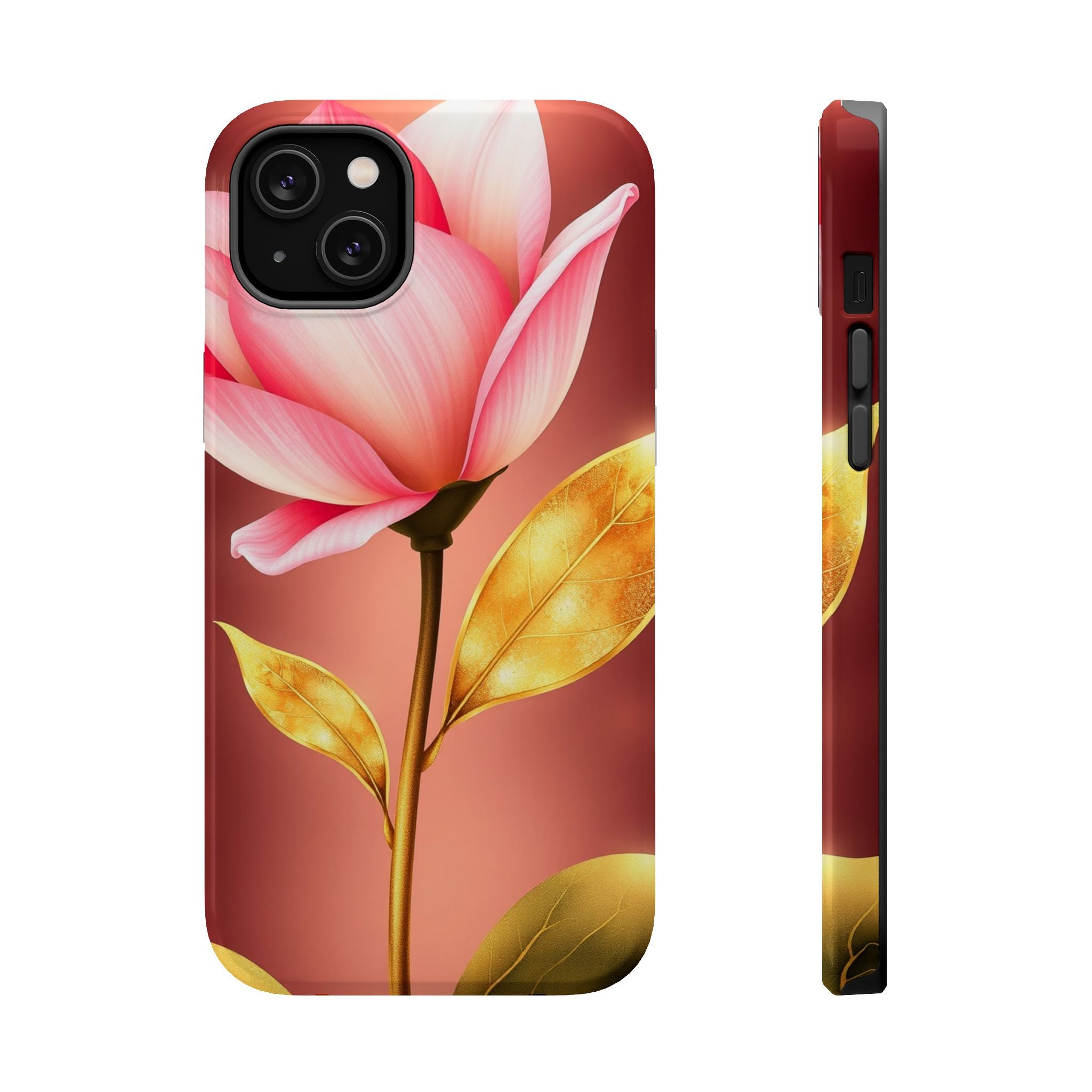iPhone Dreamy Bloom and Leaf Design 14 Slim Everyday Designer Case · iPhone Case