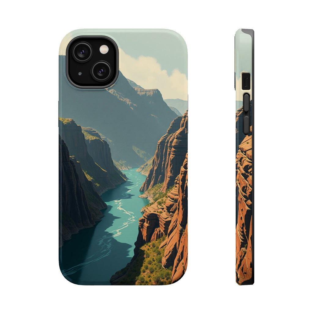 iPhone Charcoal And Copper River Canyon Slim Everyday iPhone 19 · iPhone Case