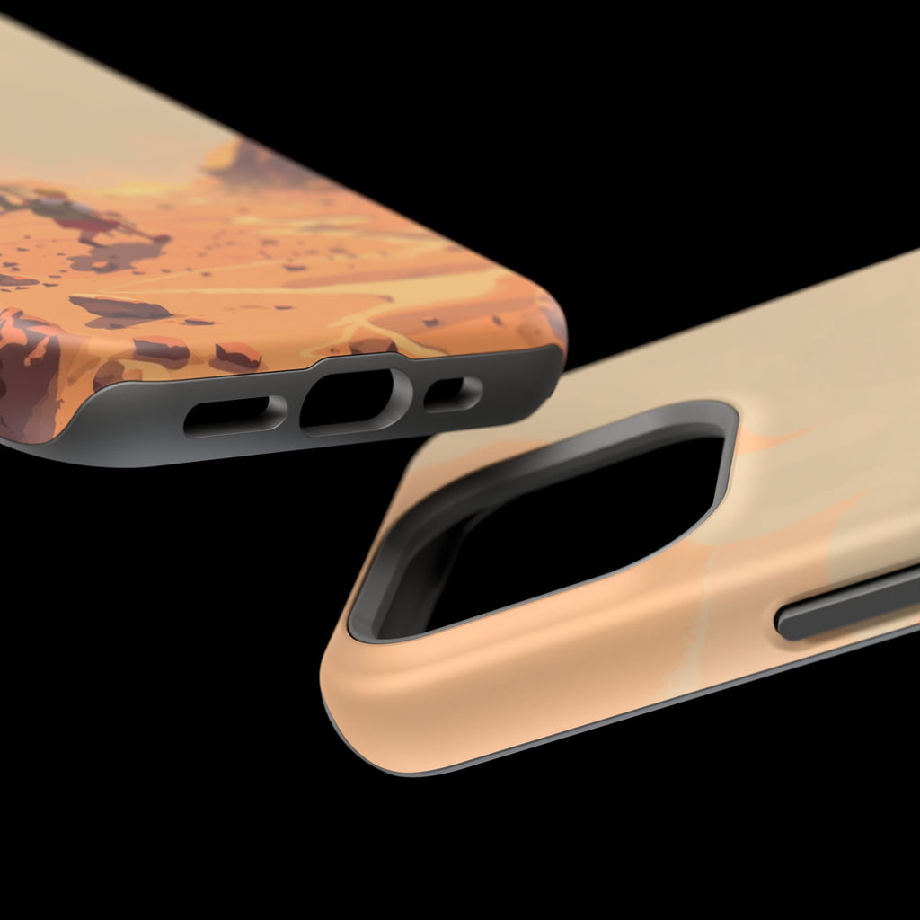 iPhone Burnt Orange And Sand Barely Surviving Slim Everyday Designer Case · iPho