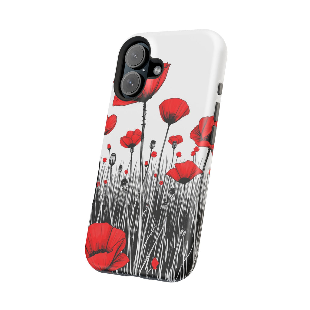 iPhone Poppy Field Cinematic Art Bold Modern Everyday Snap Case · iPhone Case