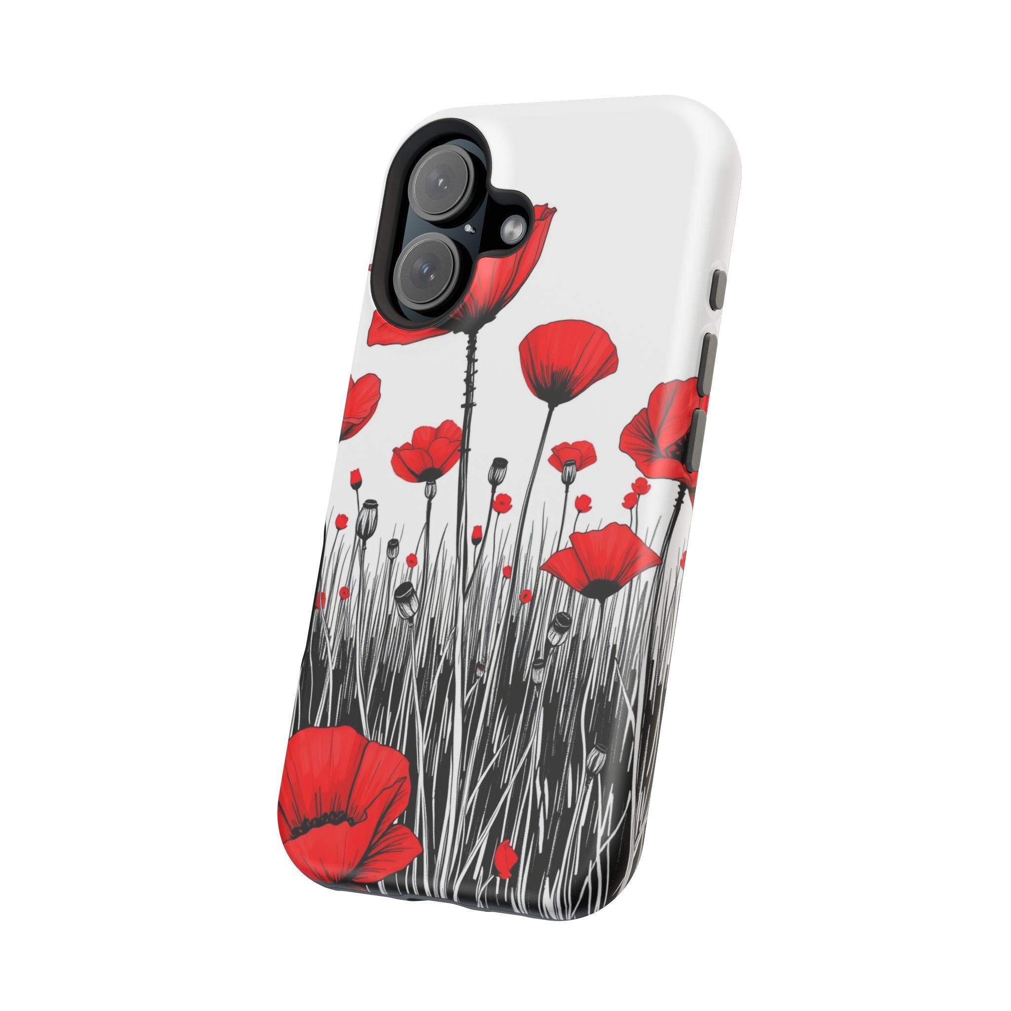 iPhone Poppy Field Cinematic Art Bold Modern Everyday Snap Case · iPhone Case