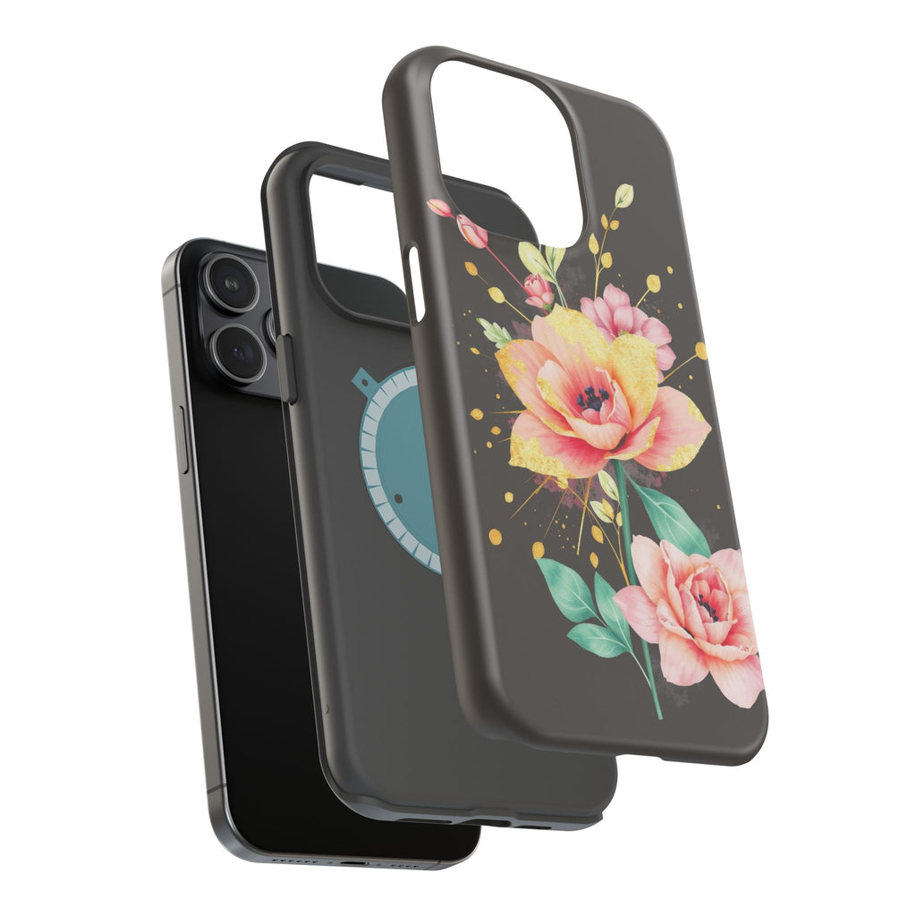 iPhone Earthy Floral Watercolor Splash Design Clean iPhone 14 Minimal · iPhone C