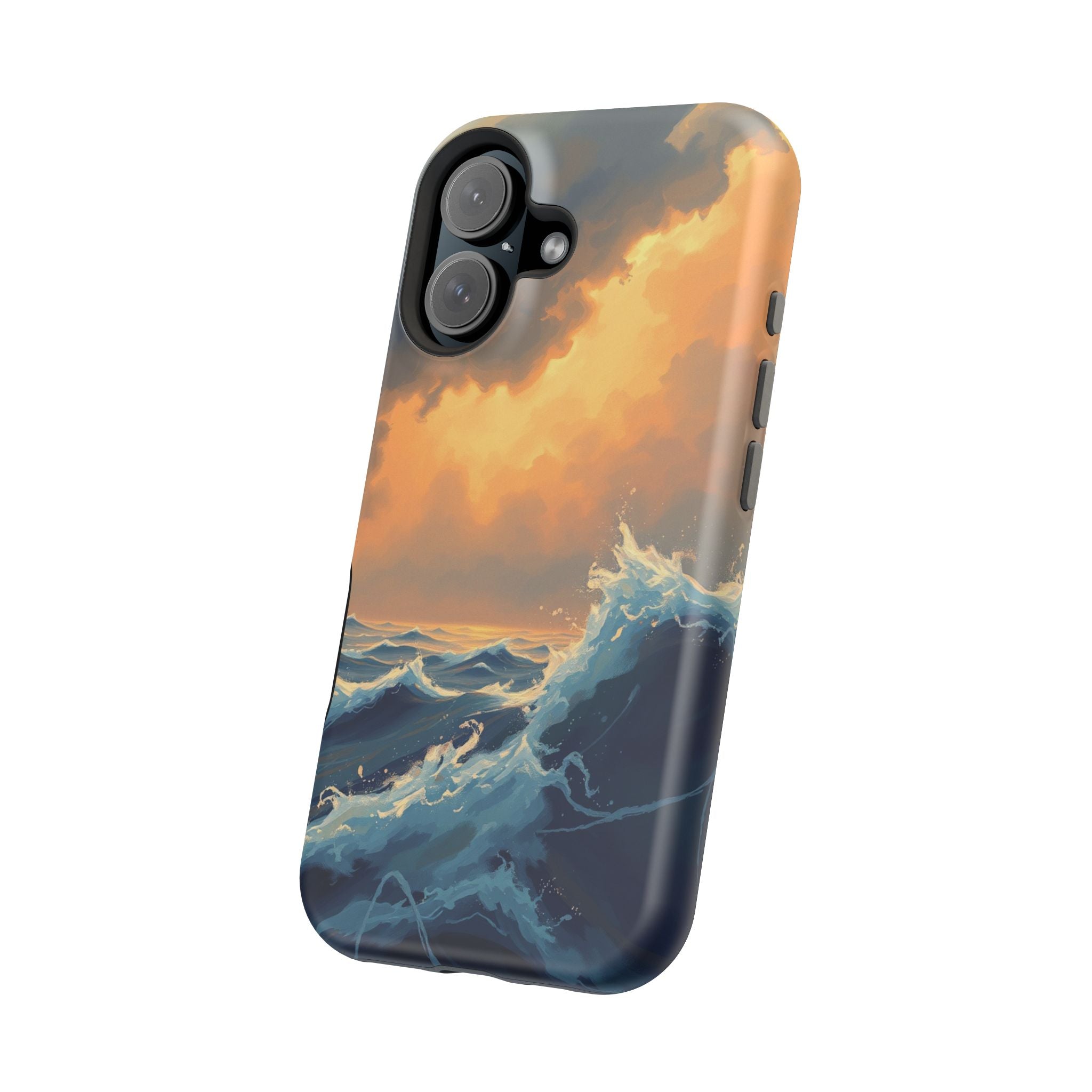iPhone Sunset Amber And Peach Storm at Sea Slim iPhone Everyday · iPhone Case