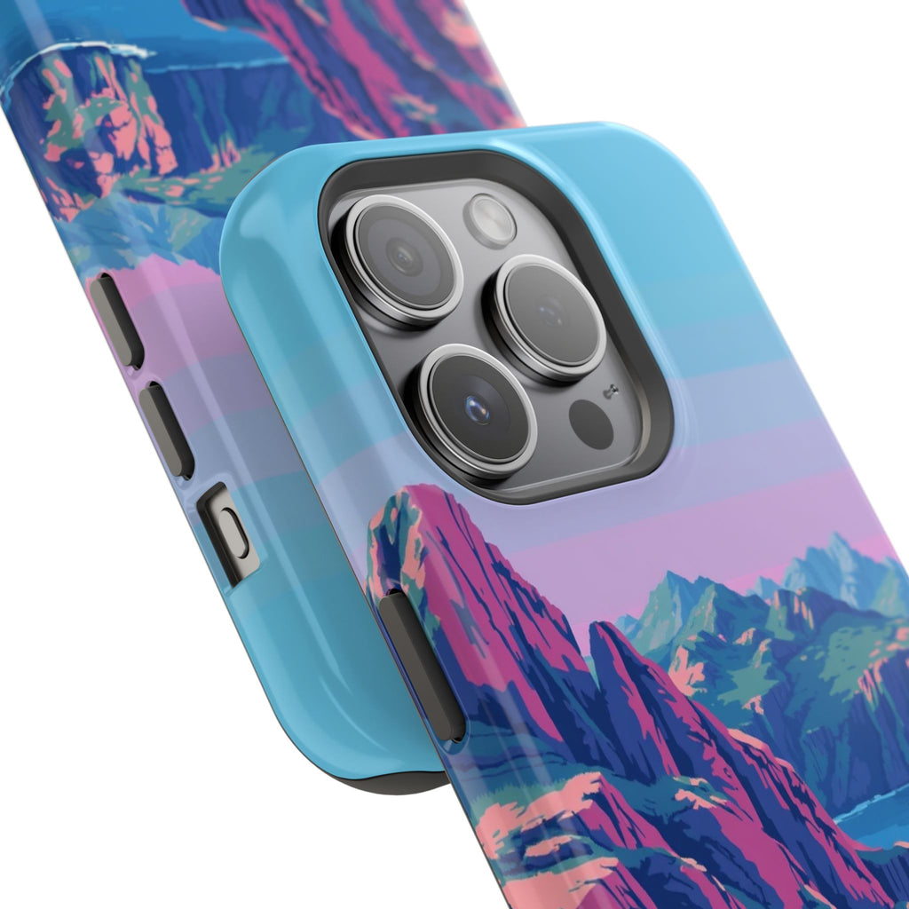 iPhone Vibrant Rocky Coastline Design Slim Everyday Designer Case · iPhone Case