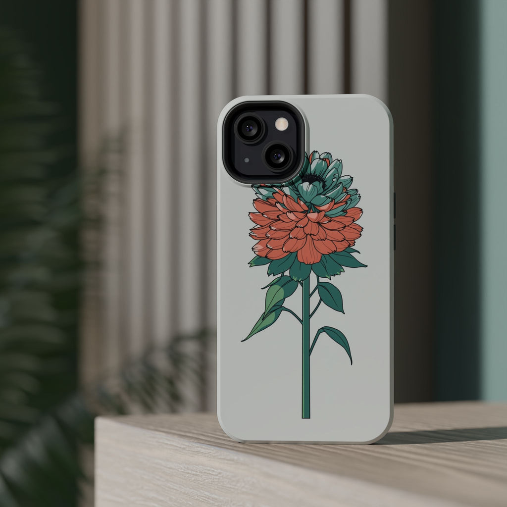 iPhone Serene Ranunculus Stack Design Slim Everyday Designer Case · iPhone Case