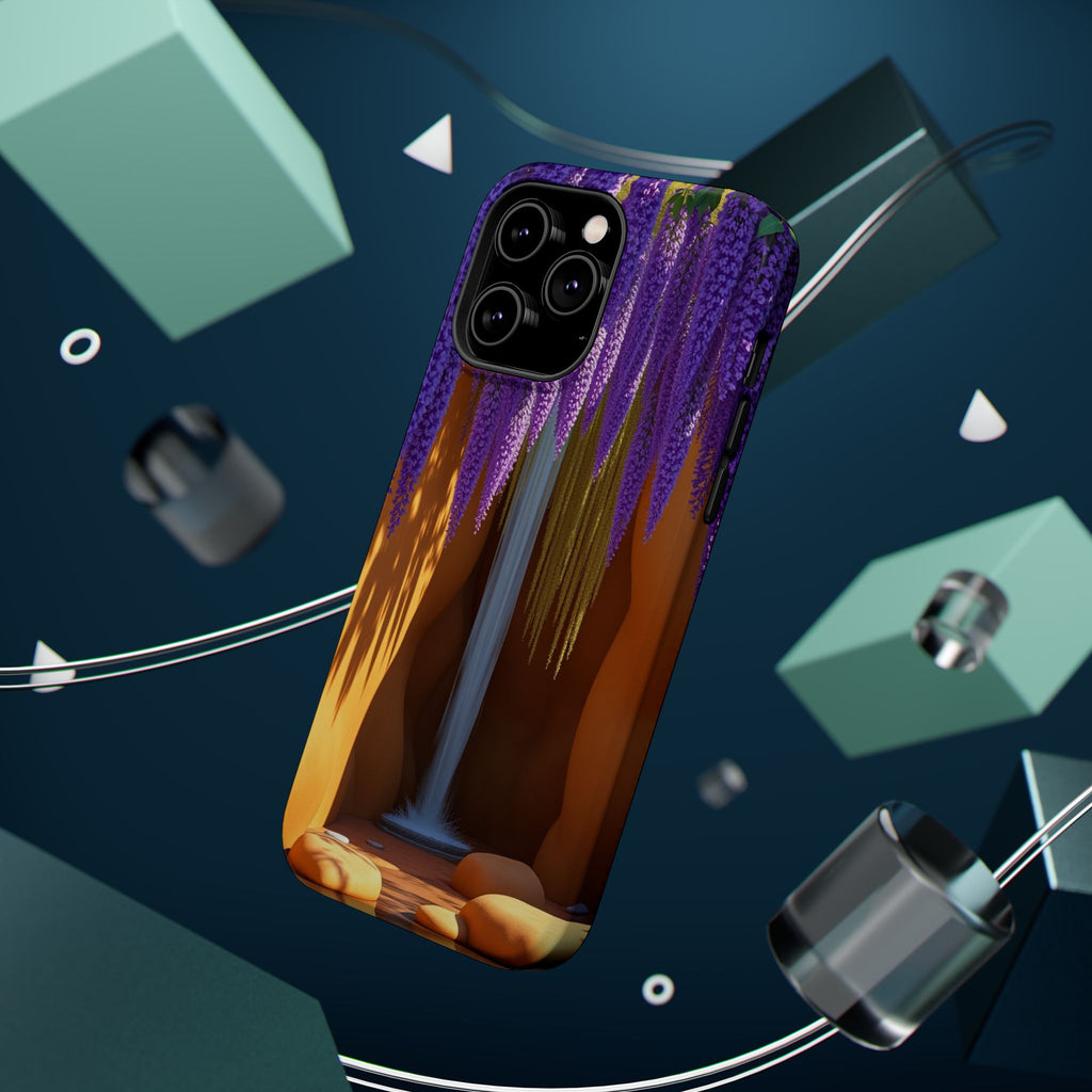 iPhone Earthy Wisteria Cascade Design Slim Everyday Designer Case · iPhone Case