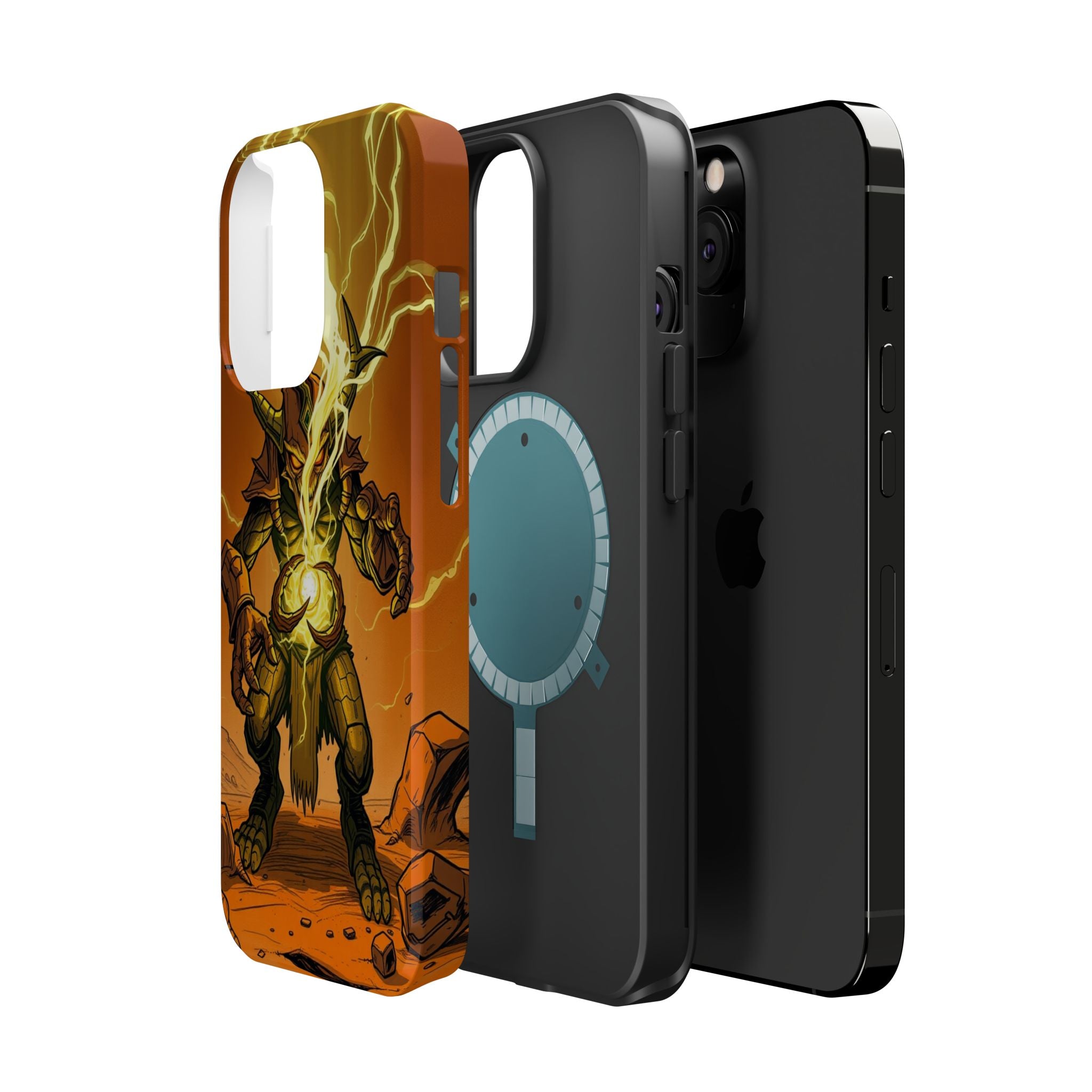 iPhone Burnt Orange And Sand Chaos Goblin Energy Clean Minimal Snap Case · iPhon