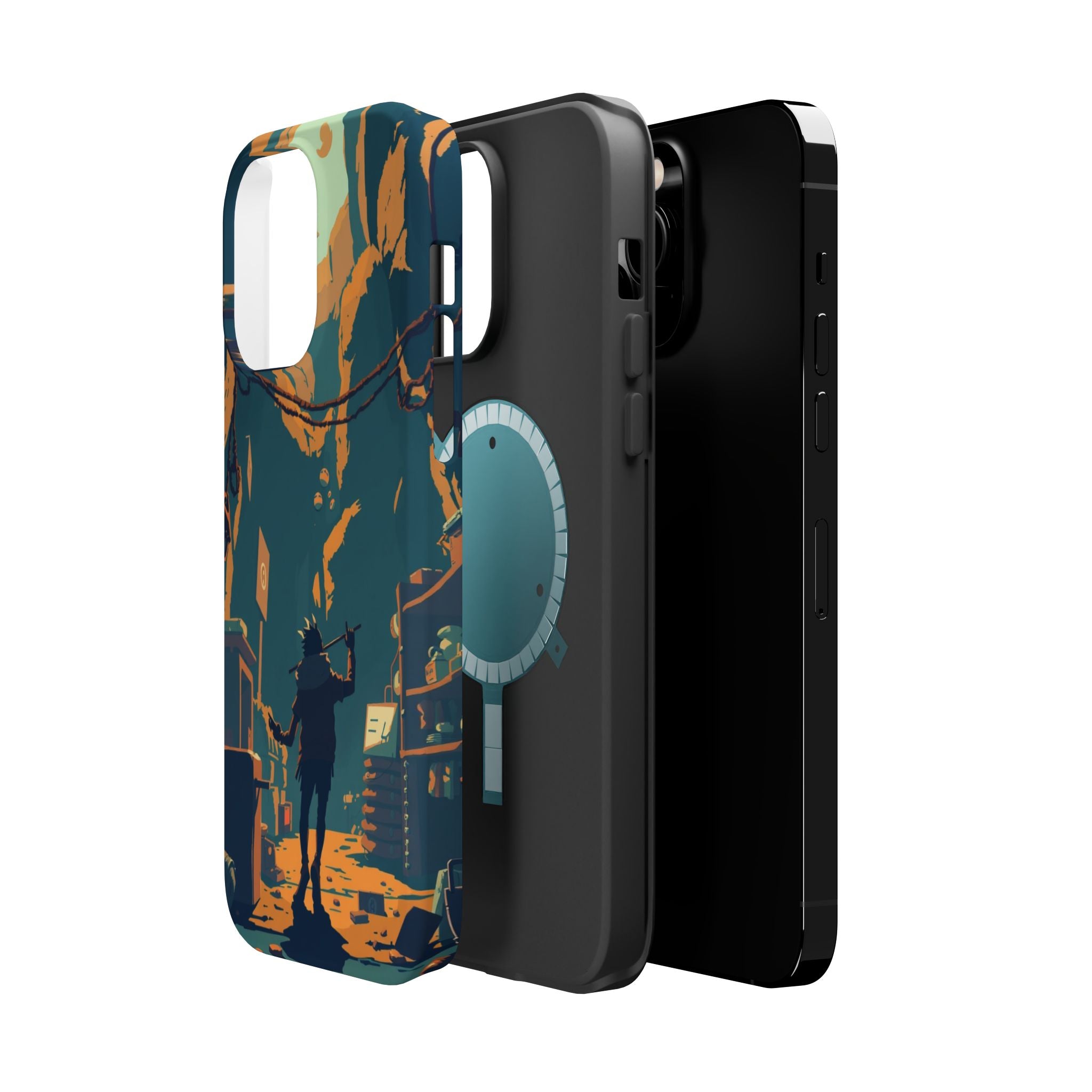 iPhone Mustard And Rust Unhinged in a Cute Way Soft Finish Everyday Case · iPhon