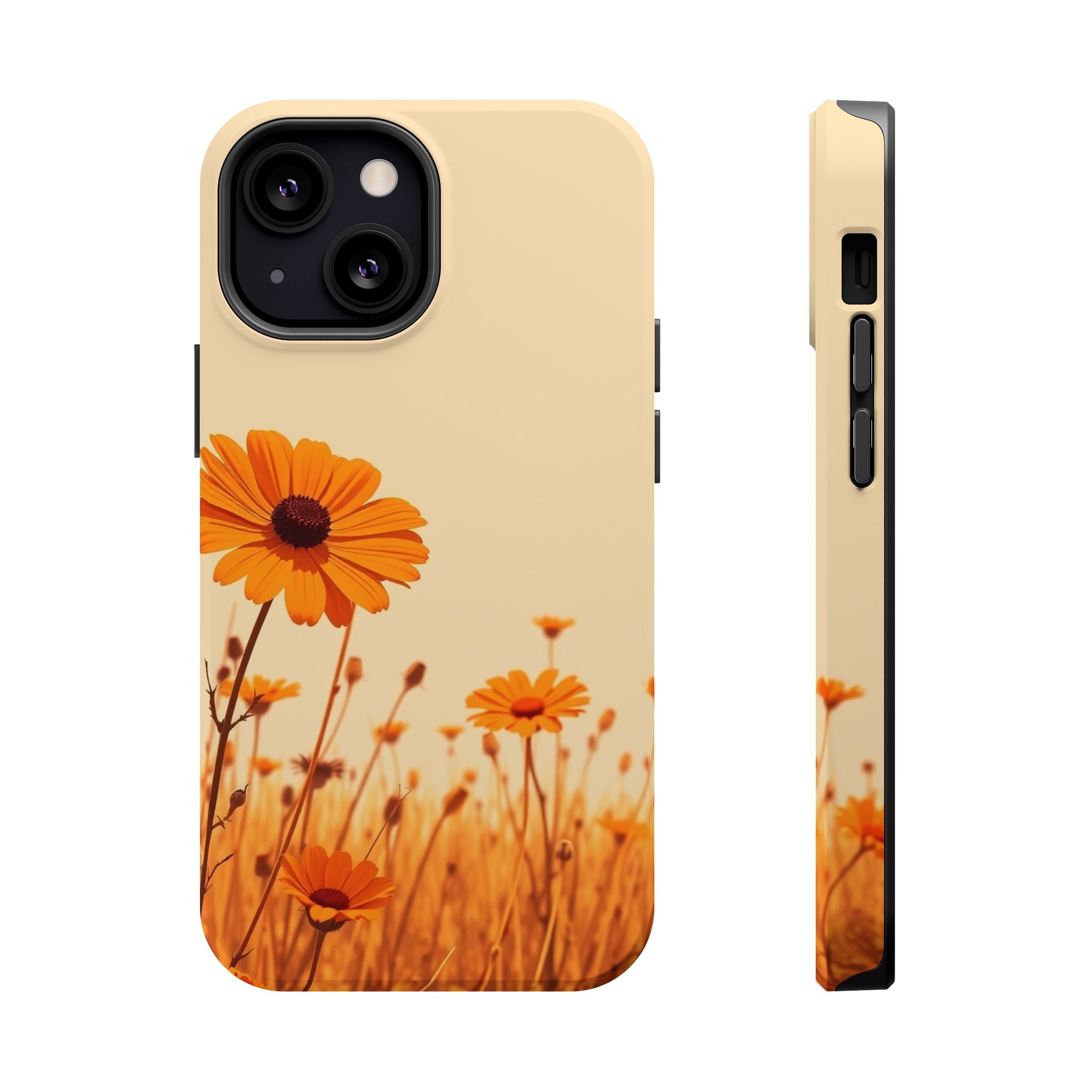 iPhone Wildflower Field Minimalist Line Art Slim Everyday Designer Case · iPhone