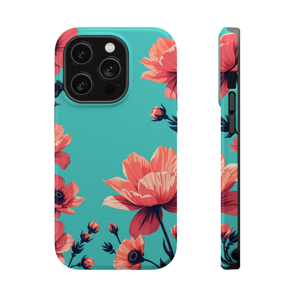 iPhone Floral Ink Wash Electric Art Slim Everyday Designer Case · iPhone Case