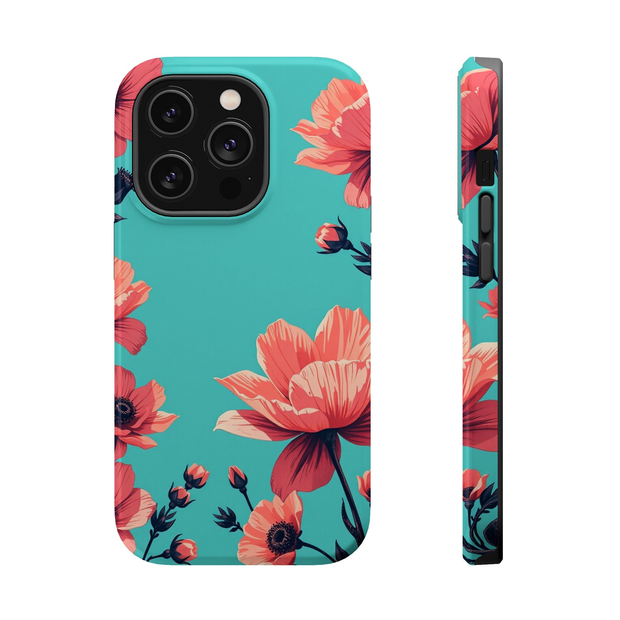 iPhone Floral Ink Wash Electric Art Slim Everyday Designer Case · iPhone Case