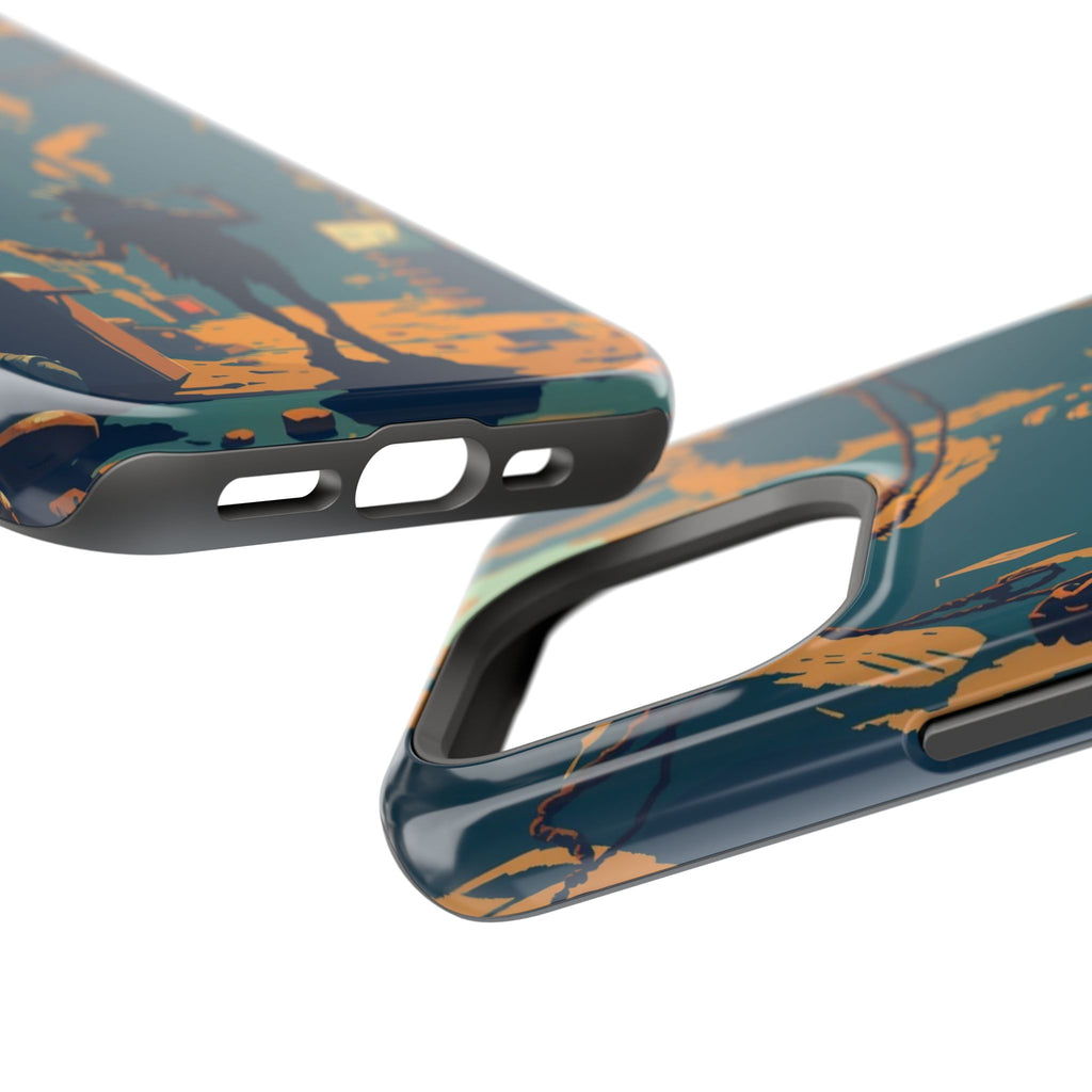 iPhone Mustard And Rust Unhinged in a Cute Way Soft Finish Everyday Case · iPhon