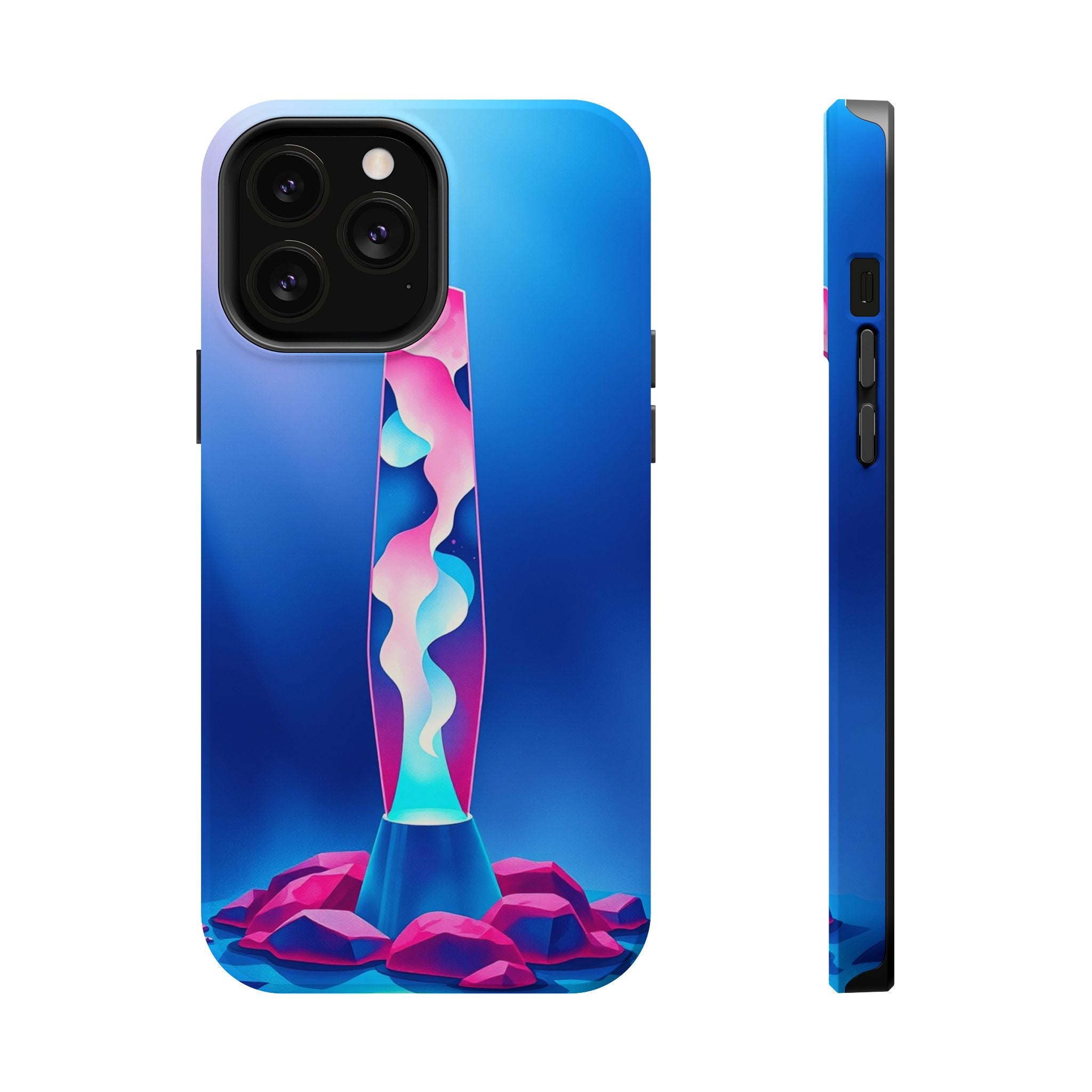 iPhone Cyan And Magenta Lava Lamp Flow Slim Everyday Designer Case · iPhone Case