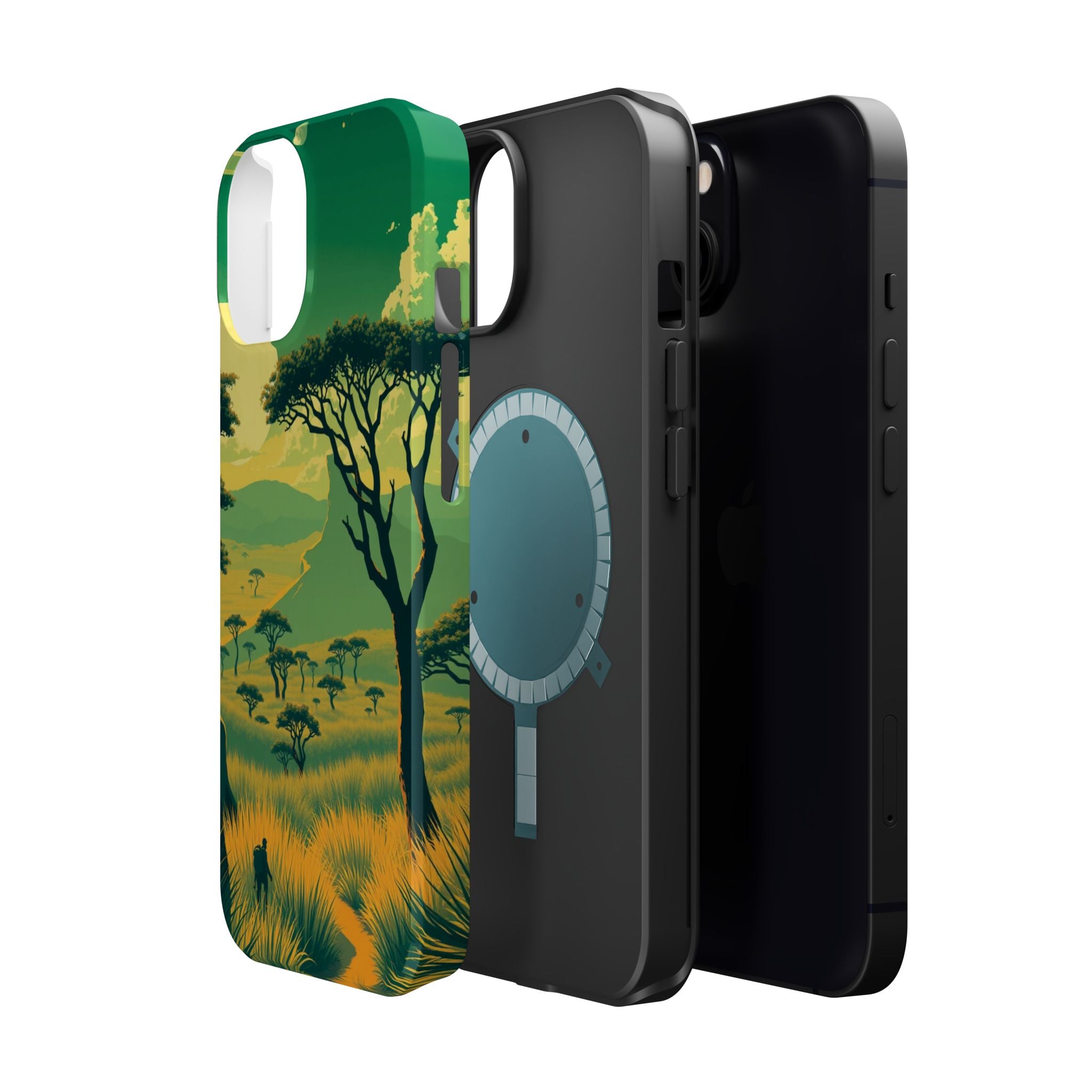 iPhone Savanna Horizon Pixel Art -Bit Slim Everyday Designer Case · iPhone Case