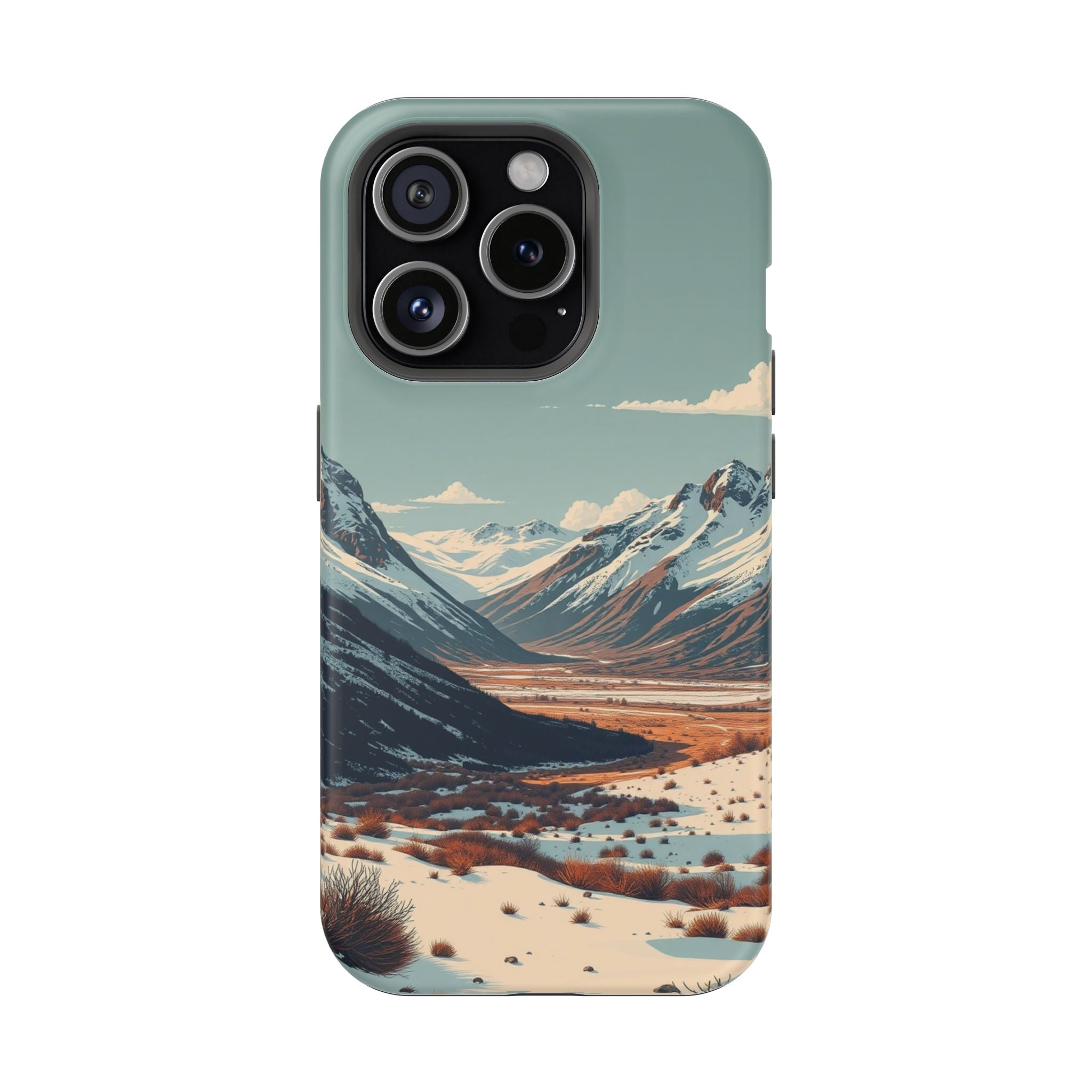 iPhone Serene Tundra Expanse Design Slim Everyday Designer Case · iPhone Case